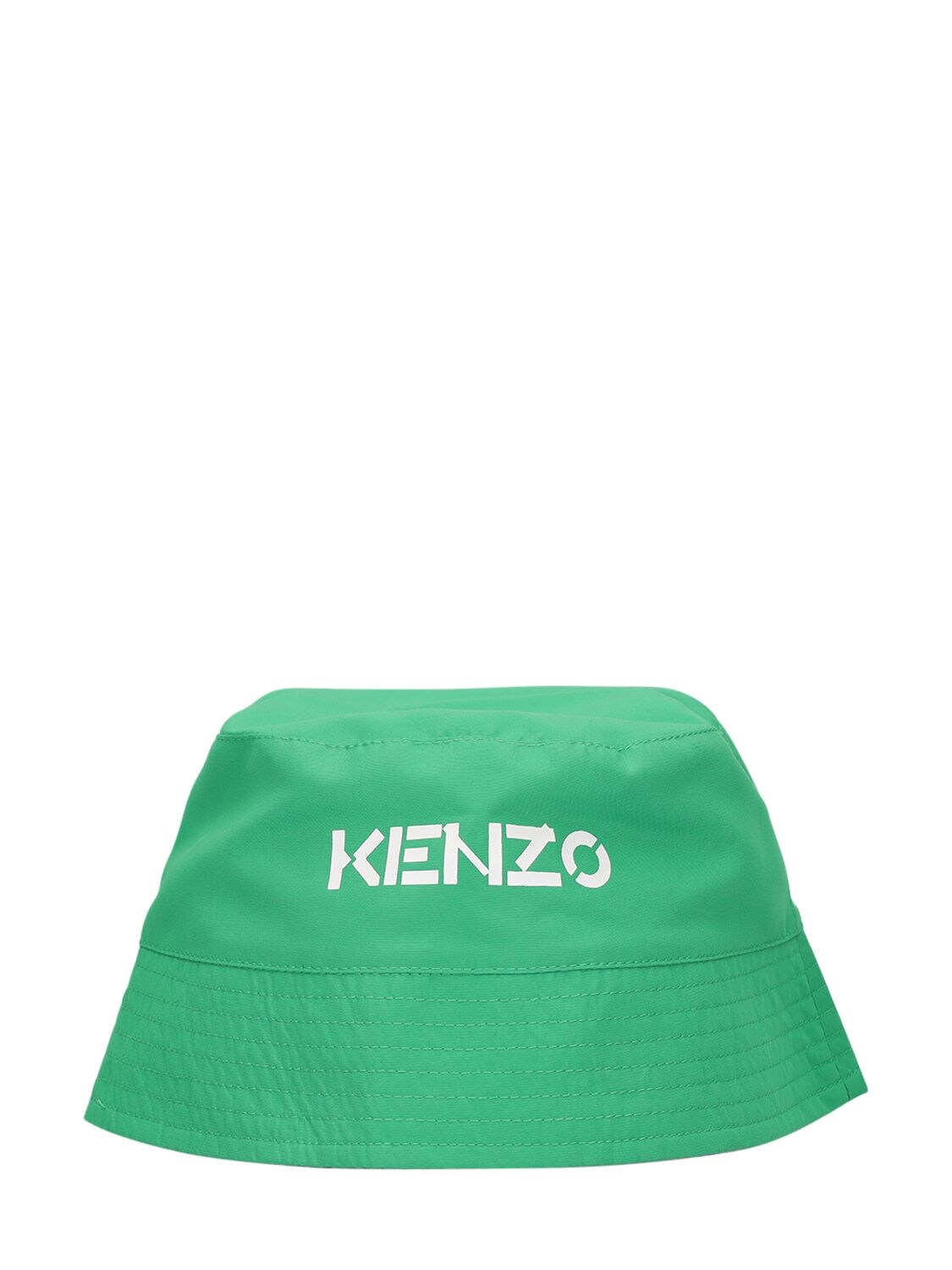 KENZO REVERSIBLE PRINTED BUCKET HAT W/ LOGO