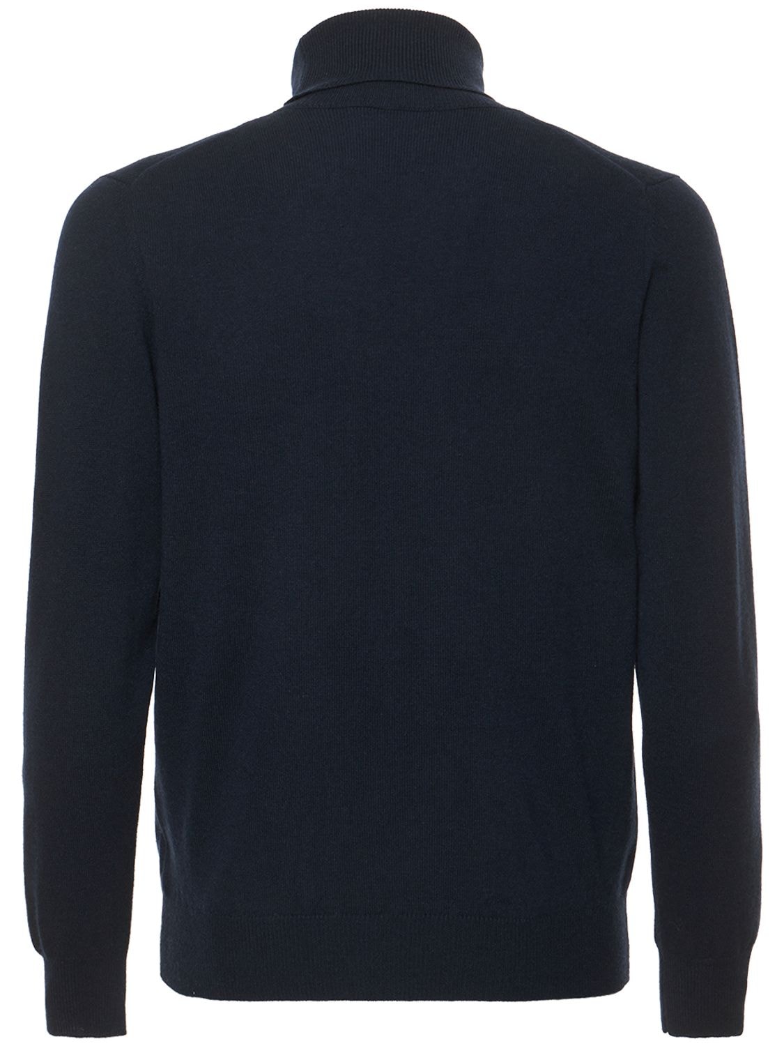 Shop Piacenza Cashmere Cashmere Knit Turtleneck Sweater In Navy