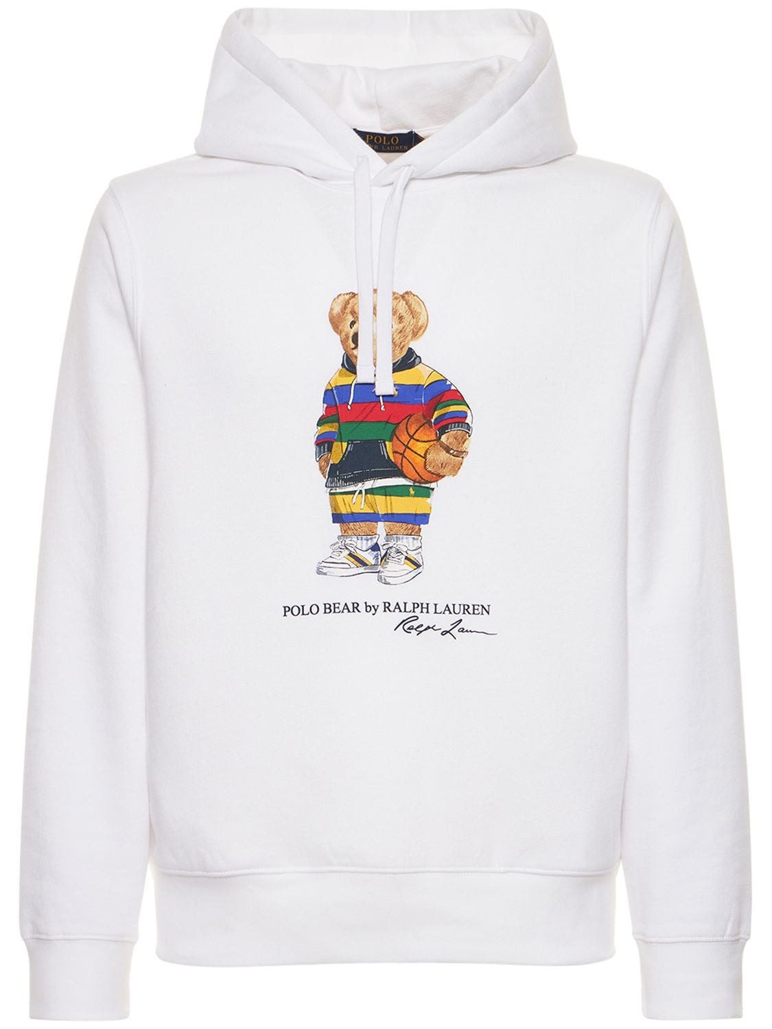 Polo Ralph Lauren - Cotton bear sweatshirt hoodie - White | Luisaviaroma