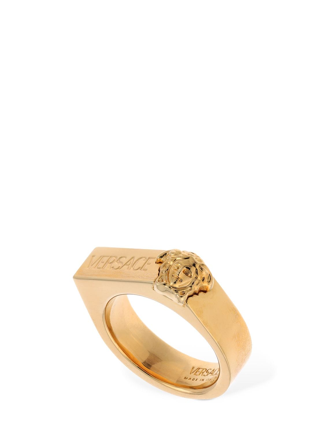 Versace Logo & Medusa Squared Ring