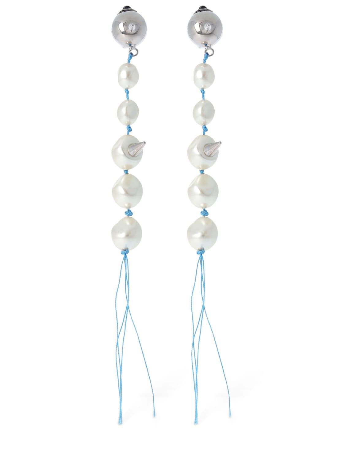 Boucles D'oreilles À Clip En Fausses Perles Punk