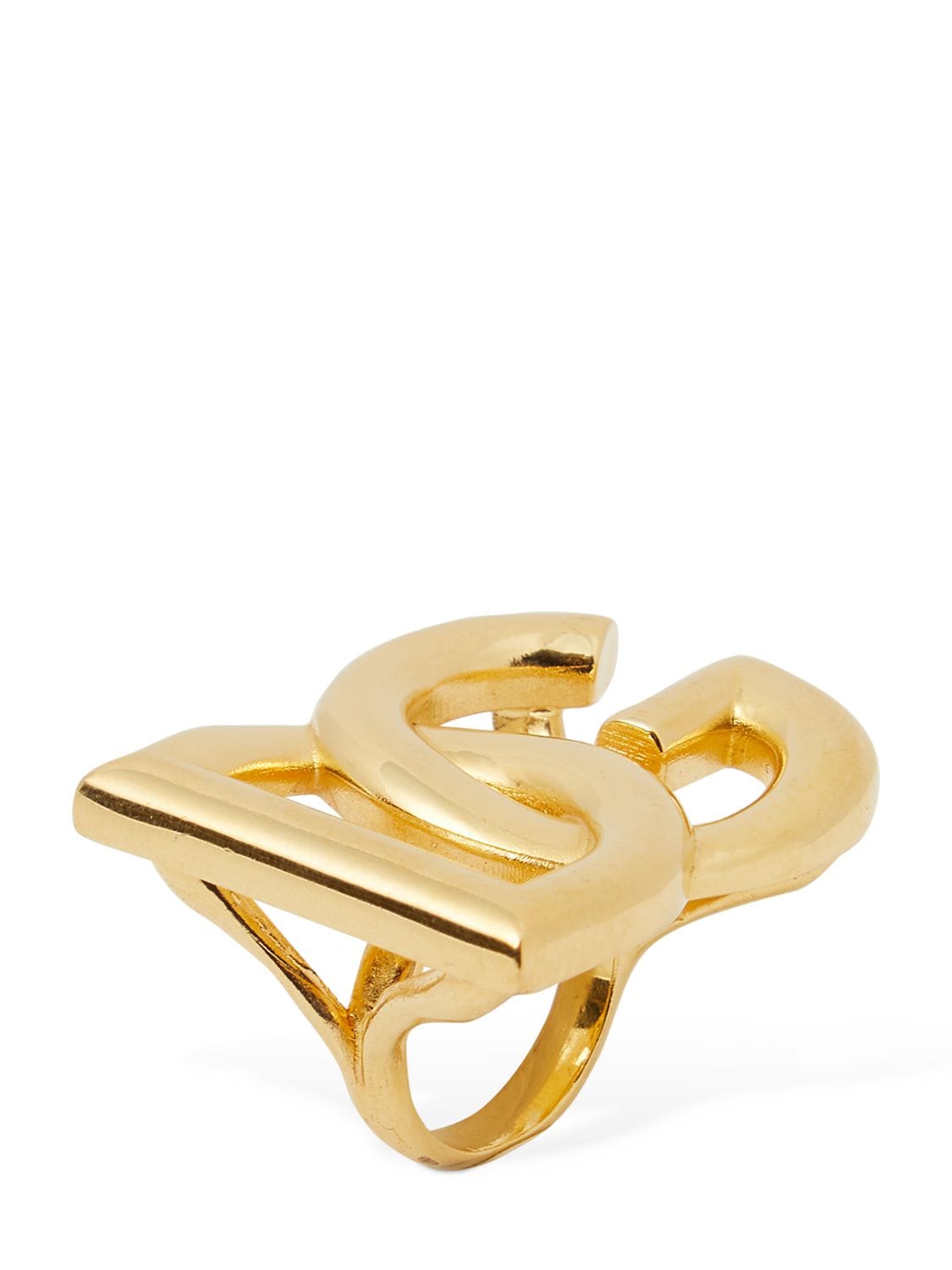Shop Dolce & Gabbana Dg Thick Ring In Gold