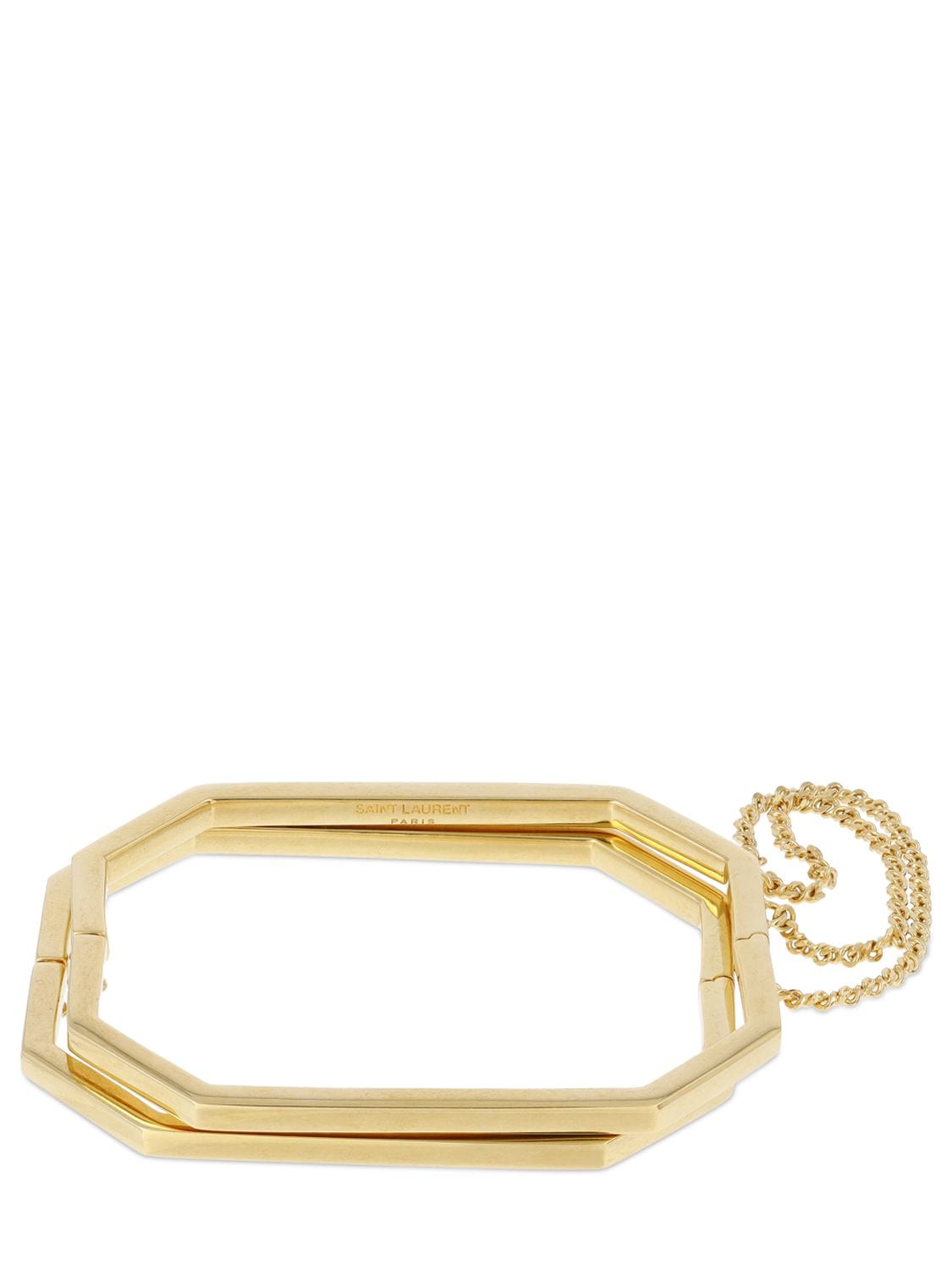 Saint Laurent Menottes Bracelet In Gold