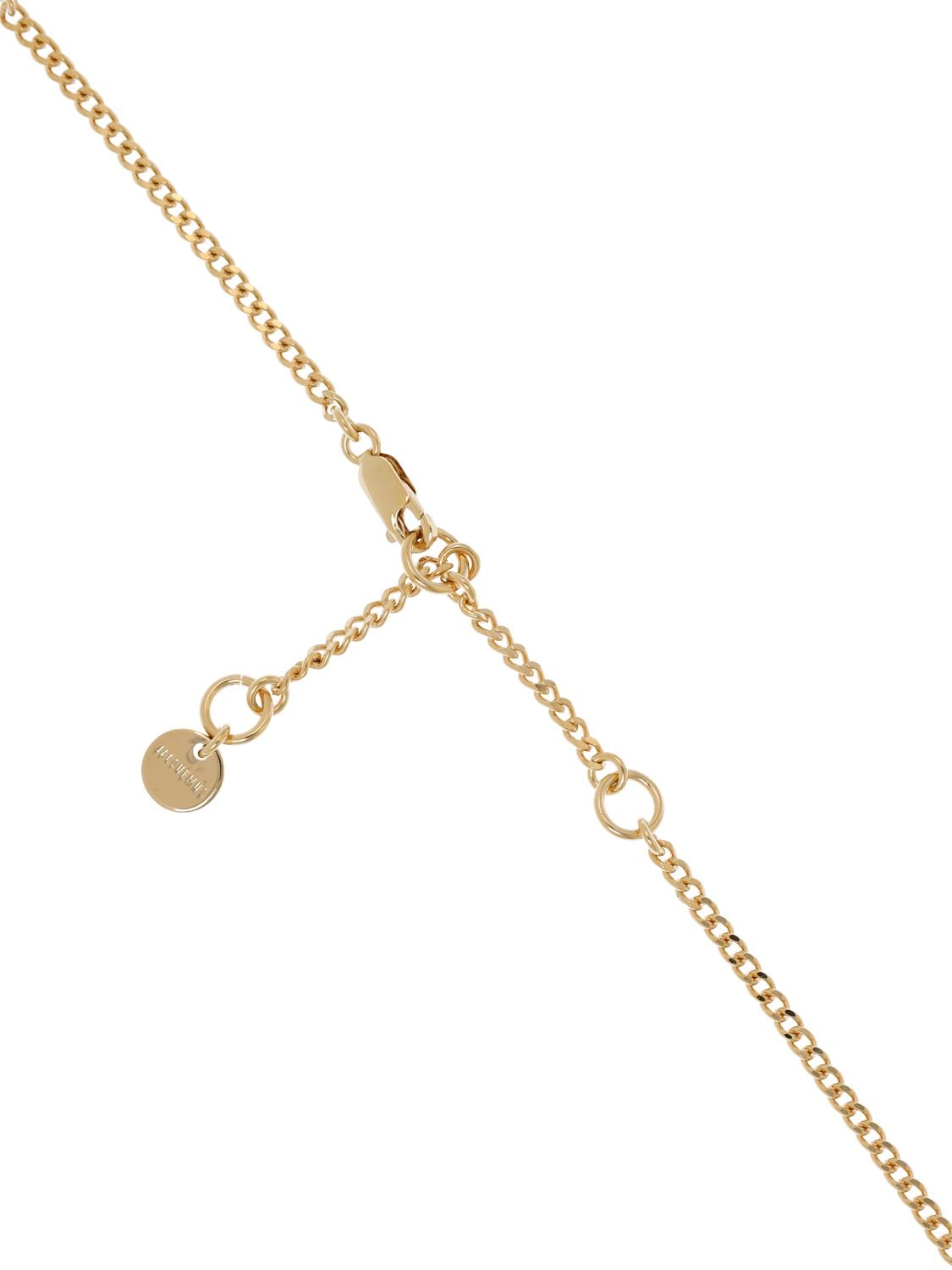 Shop Jacquemus La Chaine  Collar Necklace In Gold