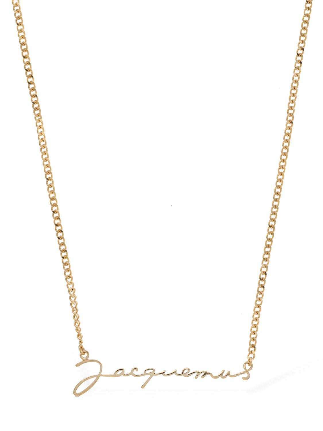 Shop Jacquemus La Chaine  Collar Necklace In Gold