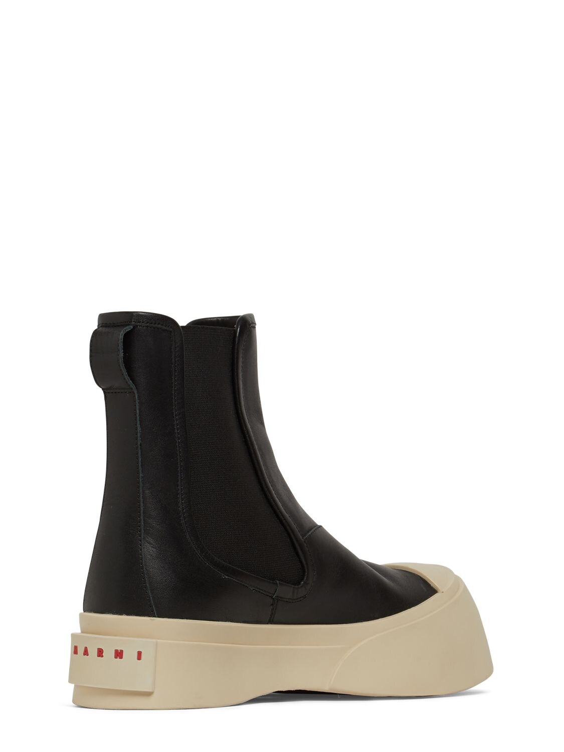Shop Marni 20mm Pablo Leather Chelsea Boots In Black