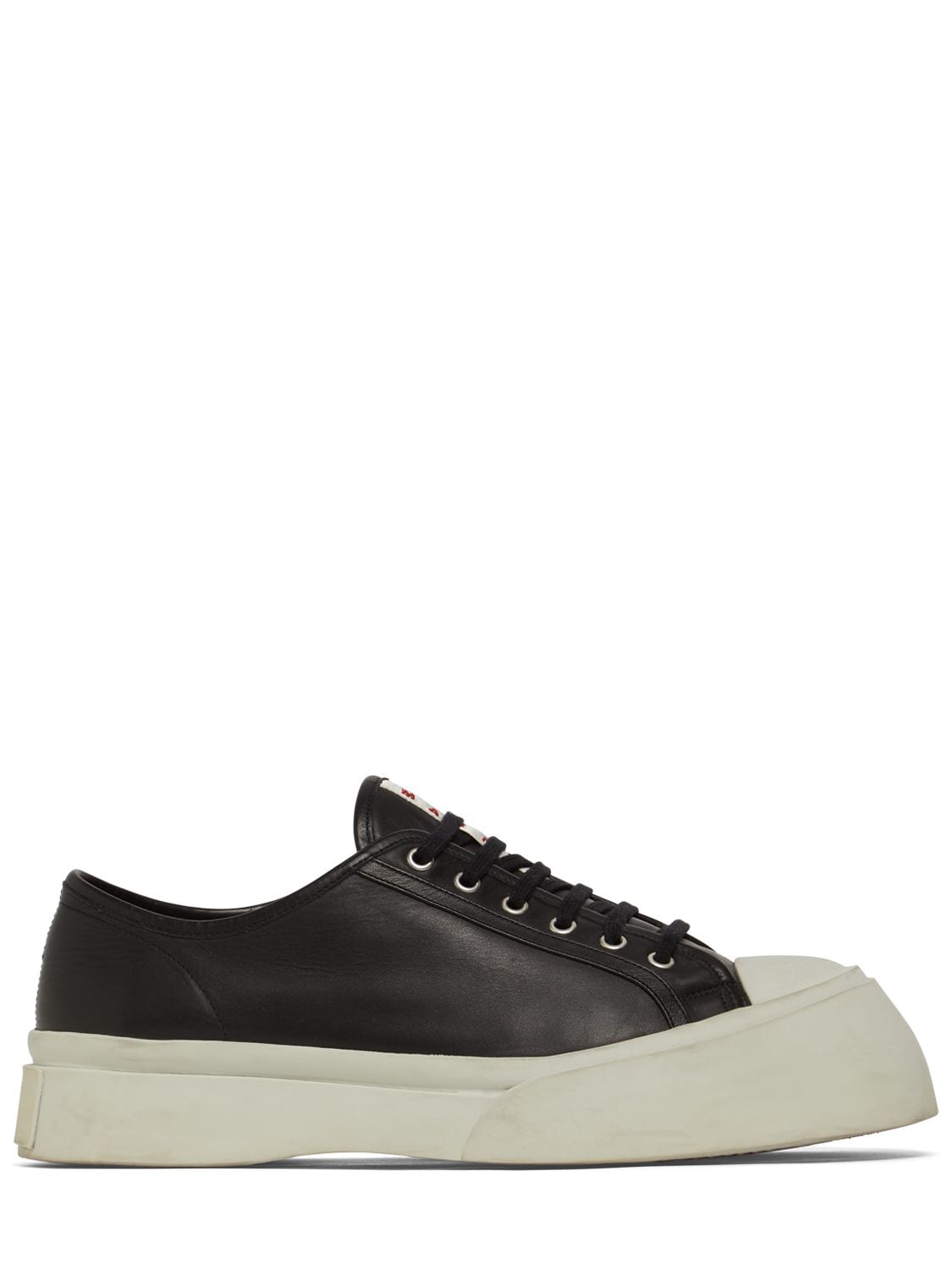 Shop Marni 20mm Pablo Leather Sneakers In Black
