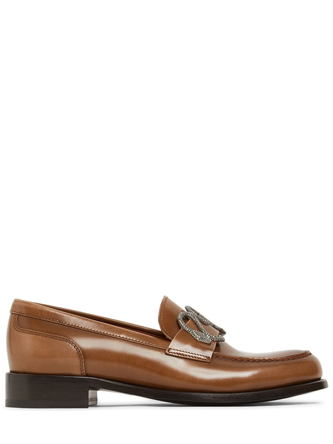 RENÉ CAOVILLA 25MM BRUSHED LEATHER LOAFERS