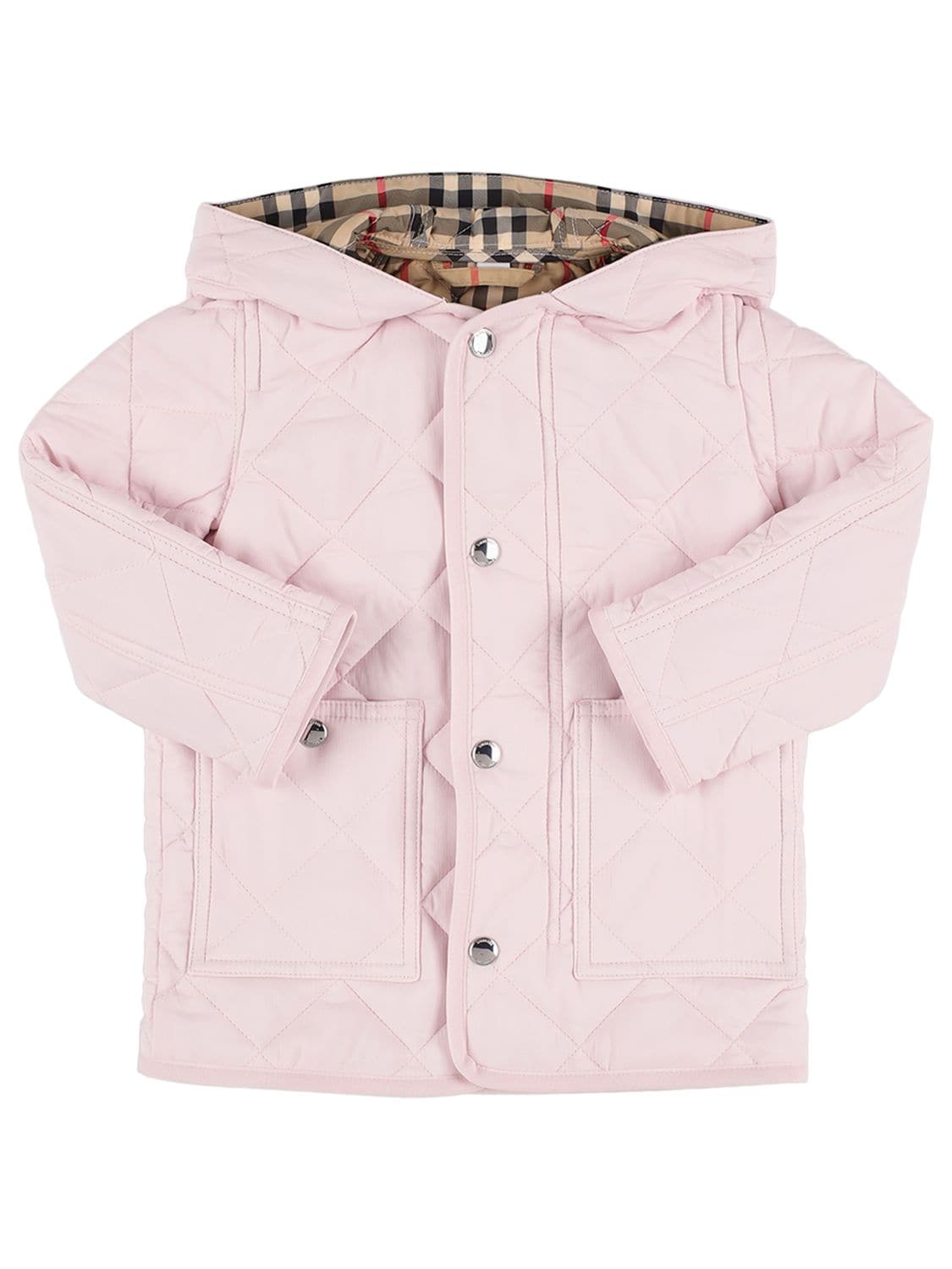 BURBERRY QUILTED HOODED DOWN JACKET