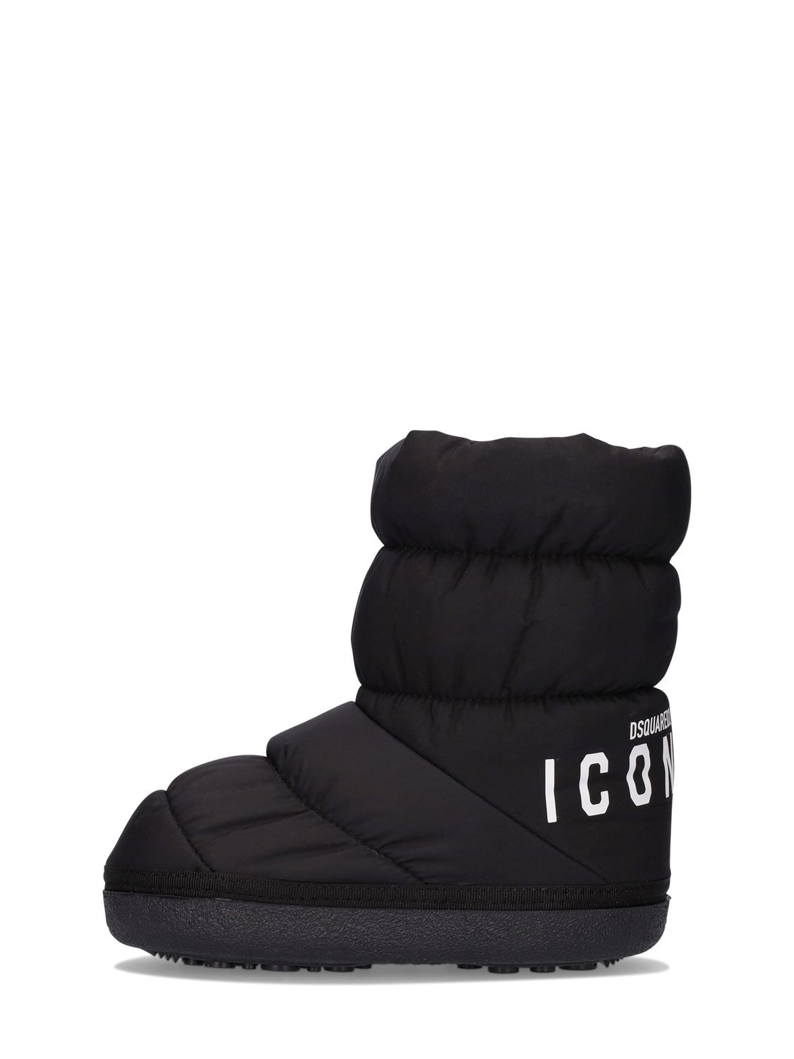 Icon Print Nylon Snow Boots