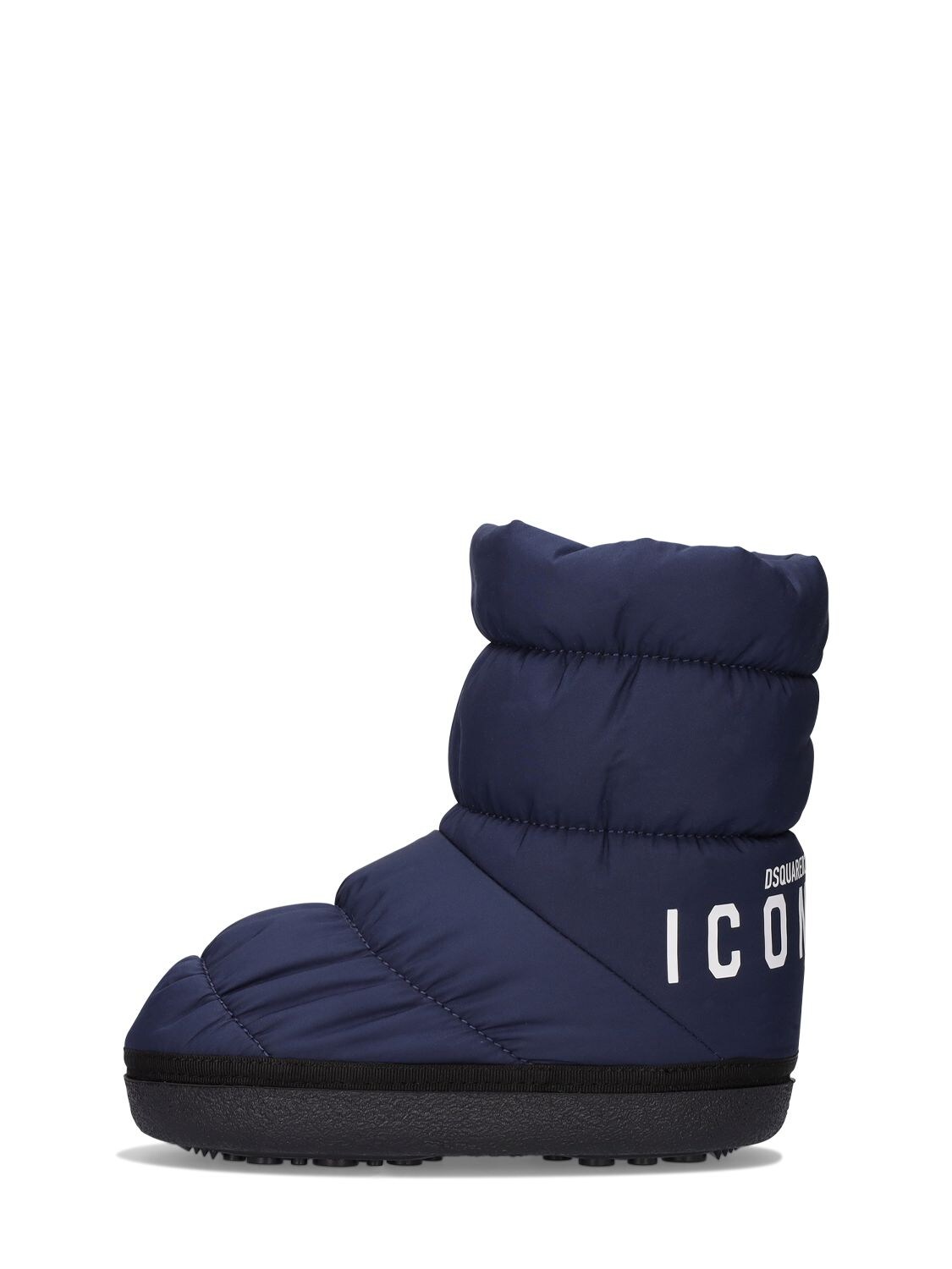 Icon Print Nylon Snow Boots
