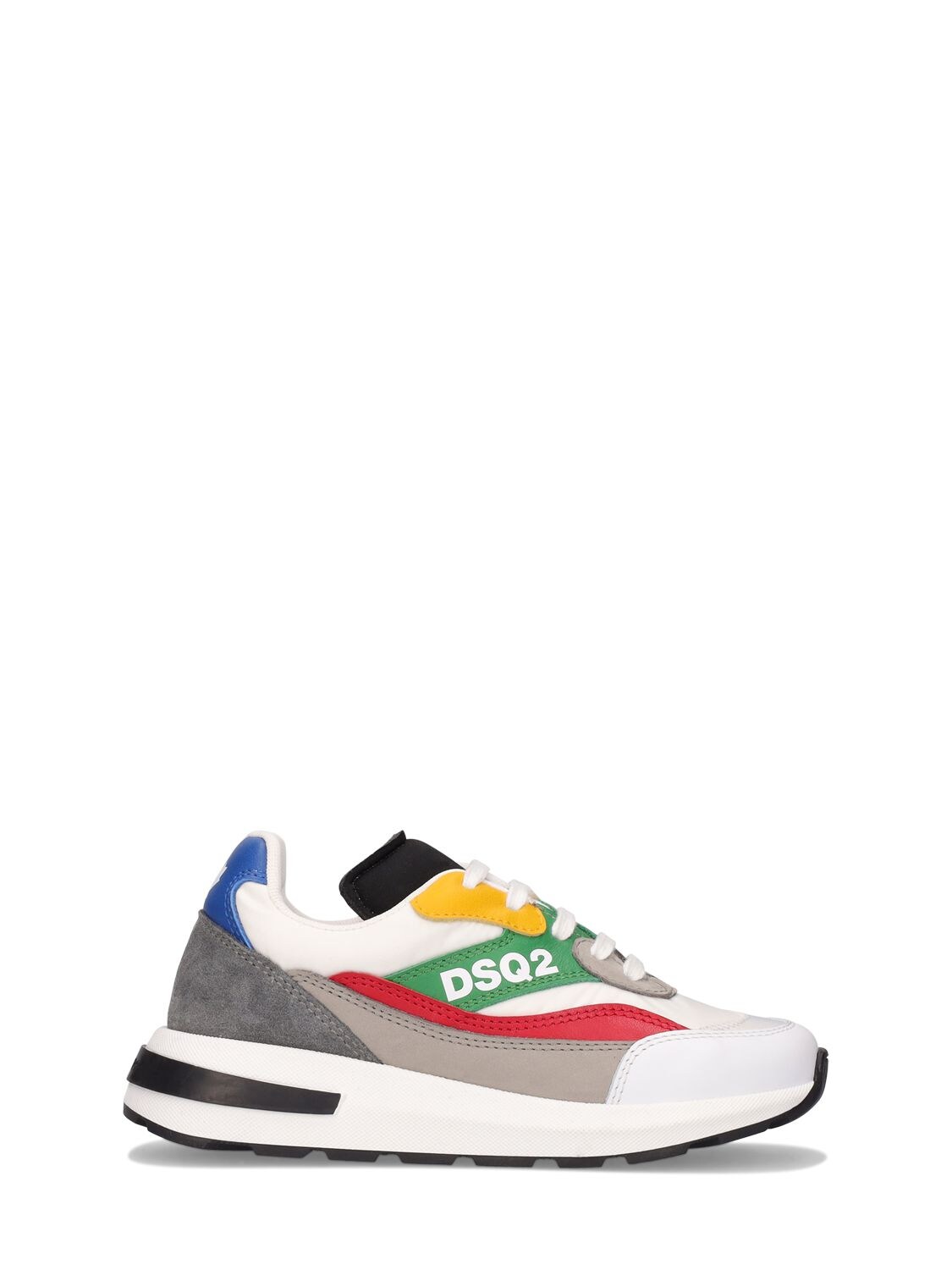 Color Block Leather Blend Sneakers