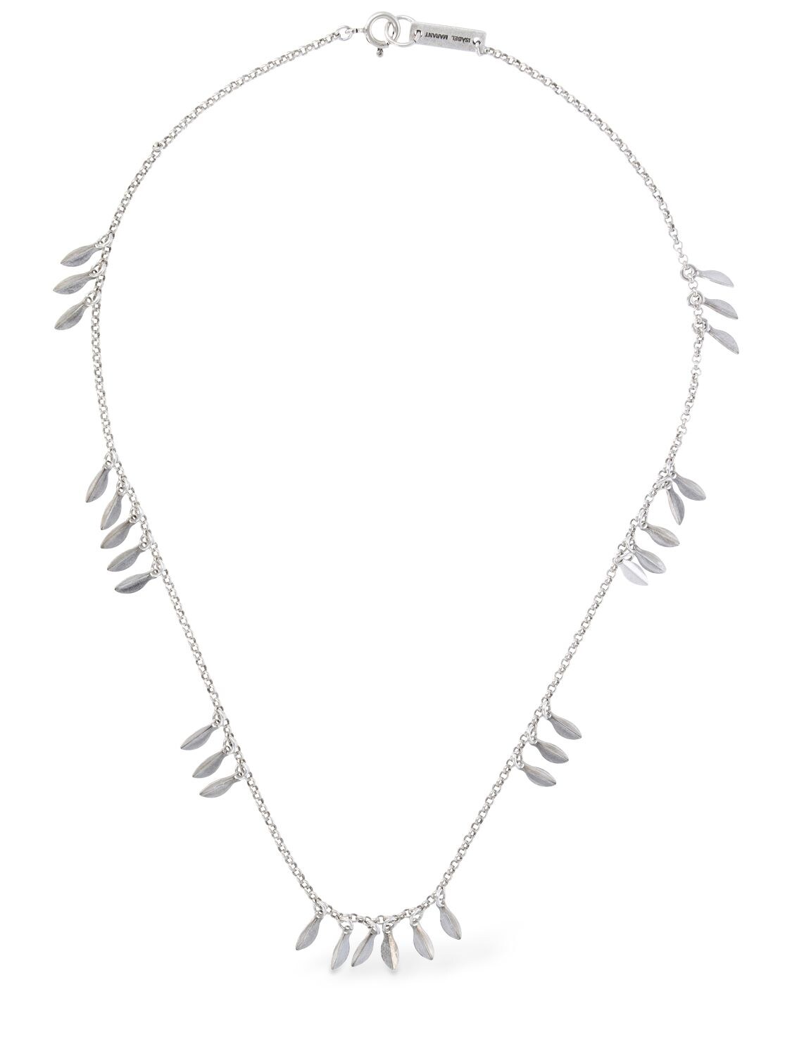 Isabel Marant Shiny Lea Collar Necklace In Silver