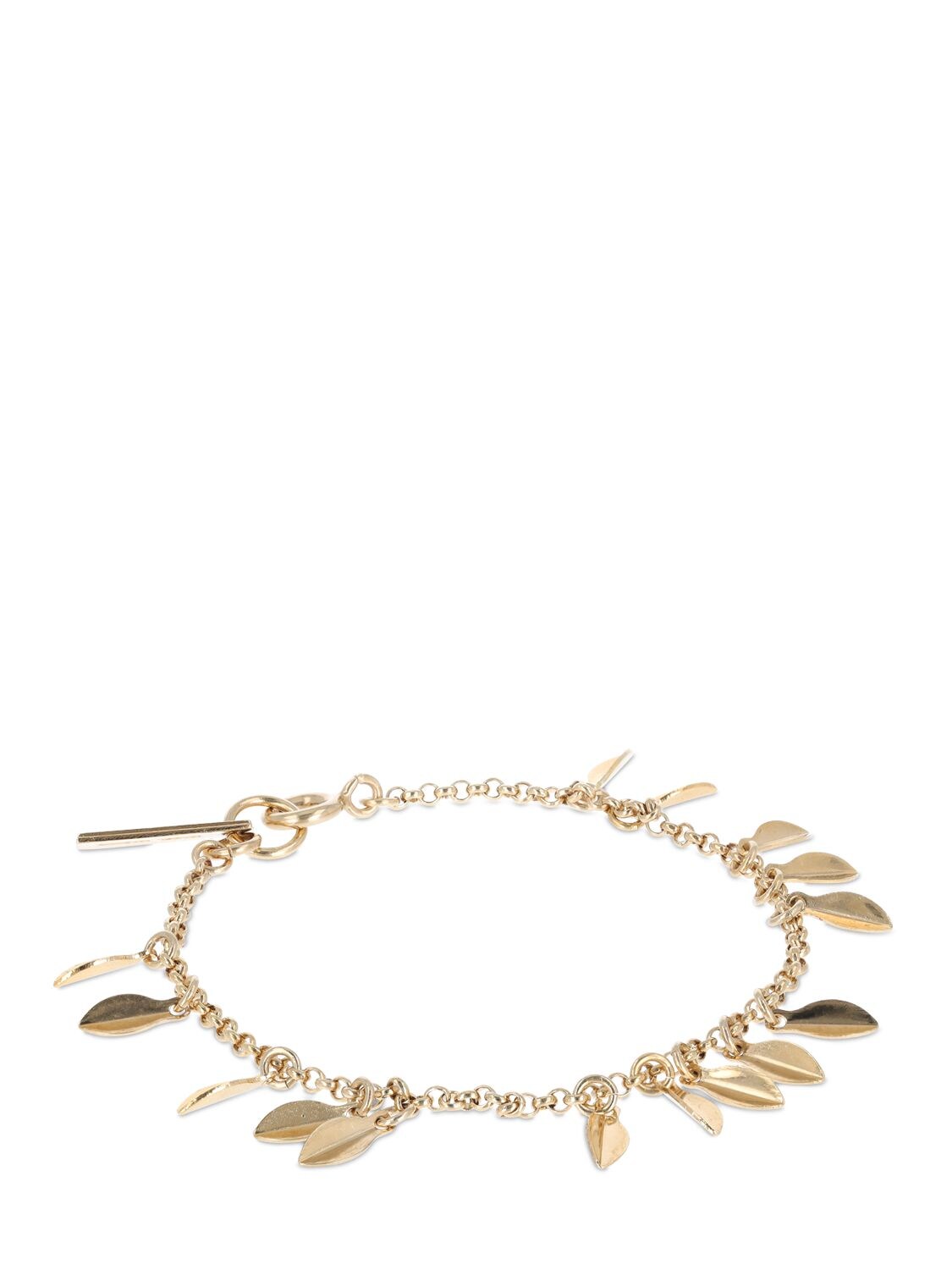 Shop Isabel Marant Shiny Lea Chain Bracelet In Gold