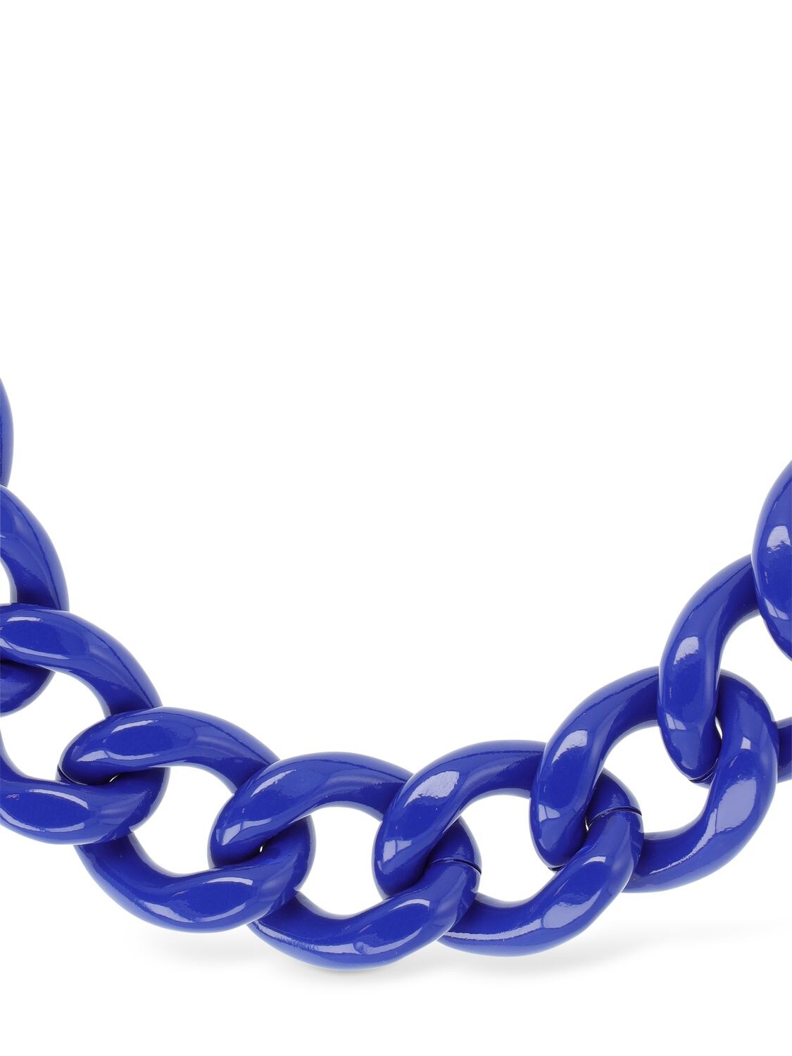 Shop Isabel Marant Links Chunky Chain Collar Necklace In Blue