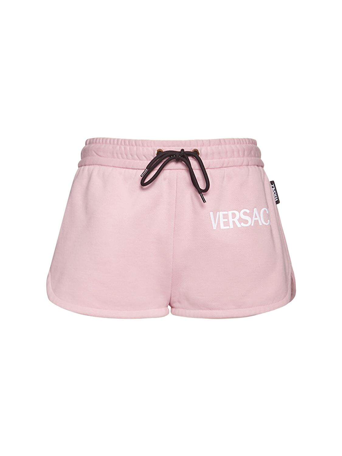 pink versace shorts