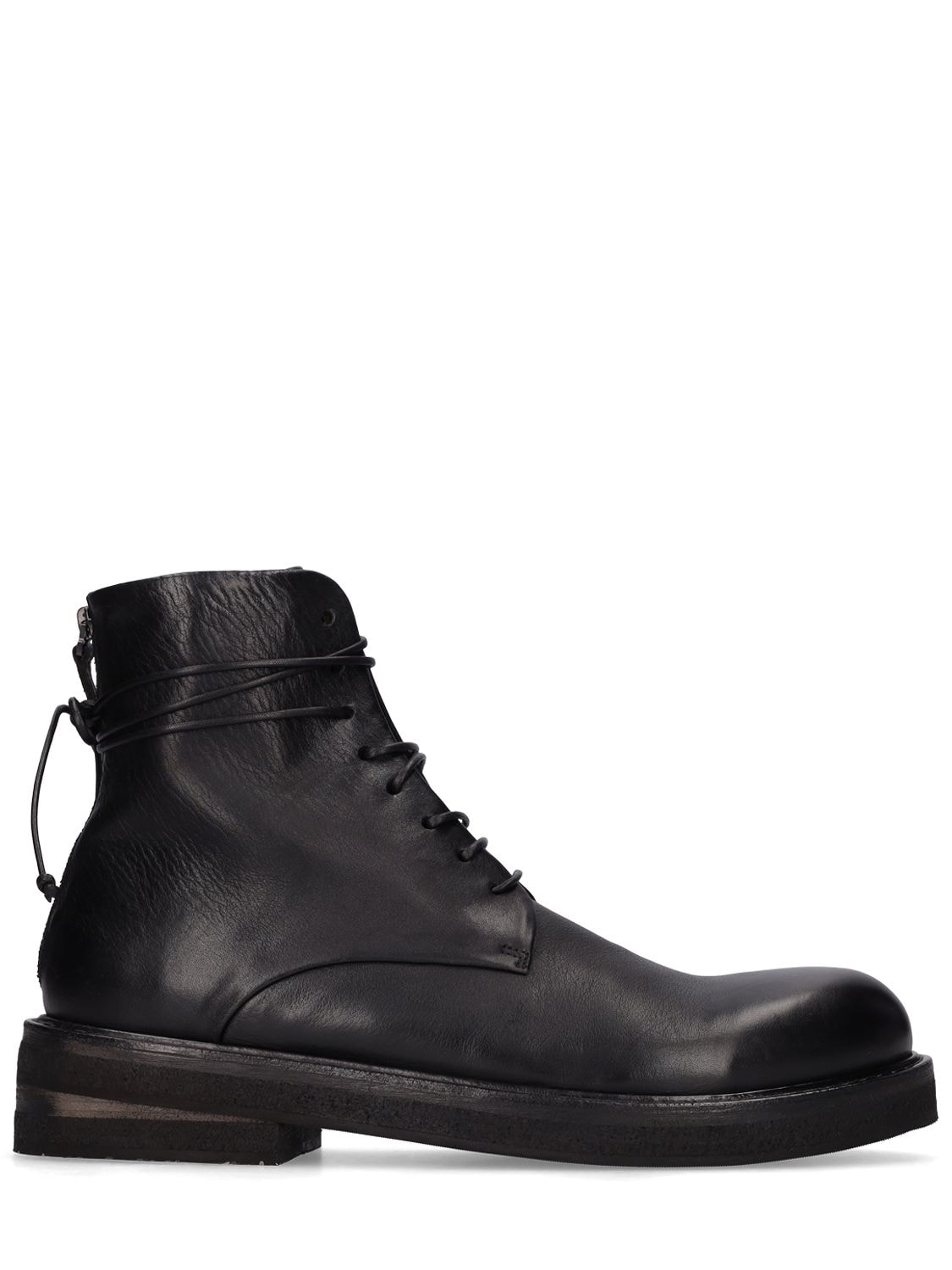 Marsèll Parrucca Leather Lace-up Boots In Black | ModeSens