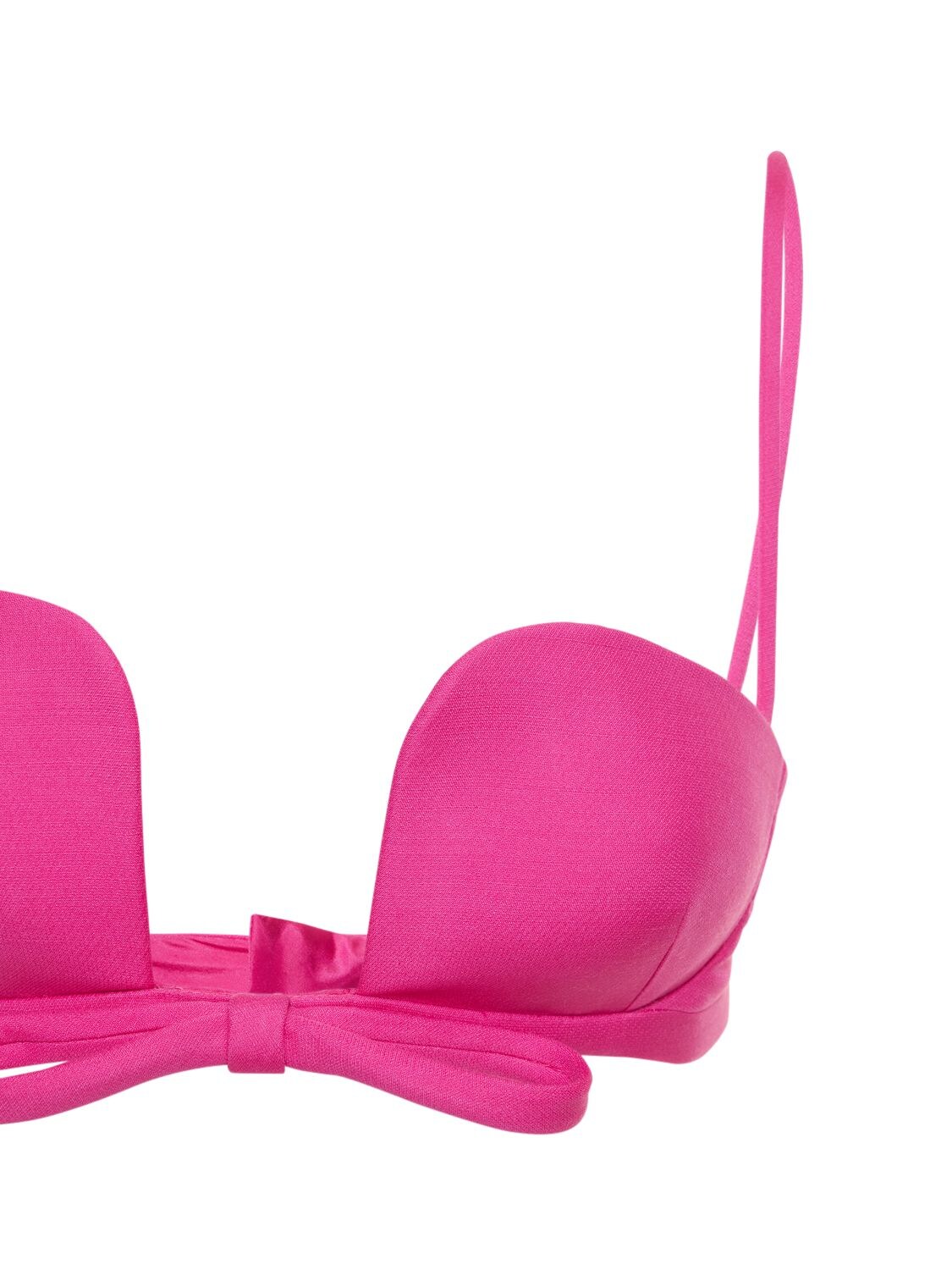 Valentino Women's Wool-silk Bralette Top In Fuchsia