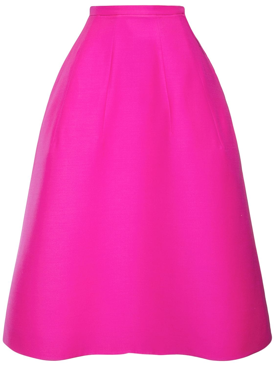 Wool & Silk Crepe Couture Wide Skirt