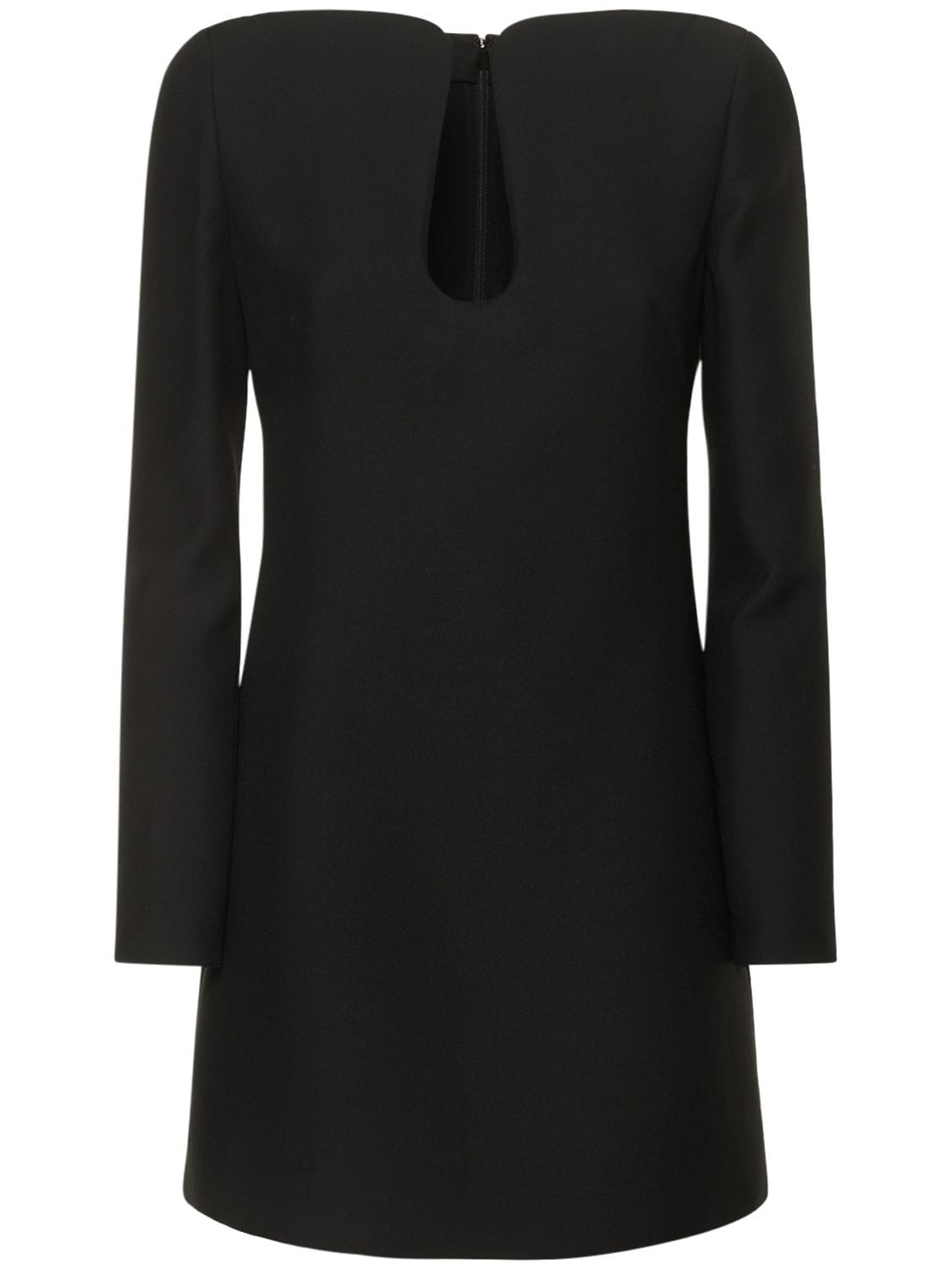 VALENTINO Wool & Silk Crepe Couture Mini Dress