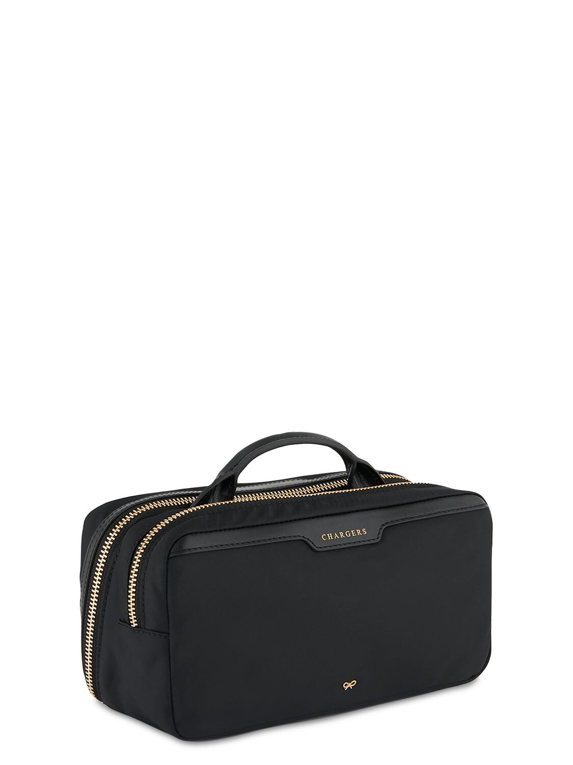 Anya Hindmarch Home Office Recycled-fibre Pouch In Black | ModeSens