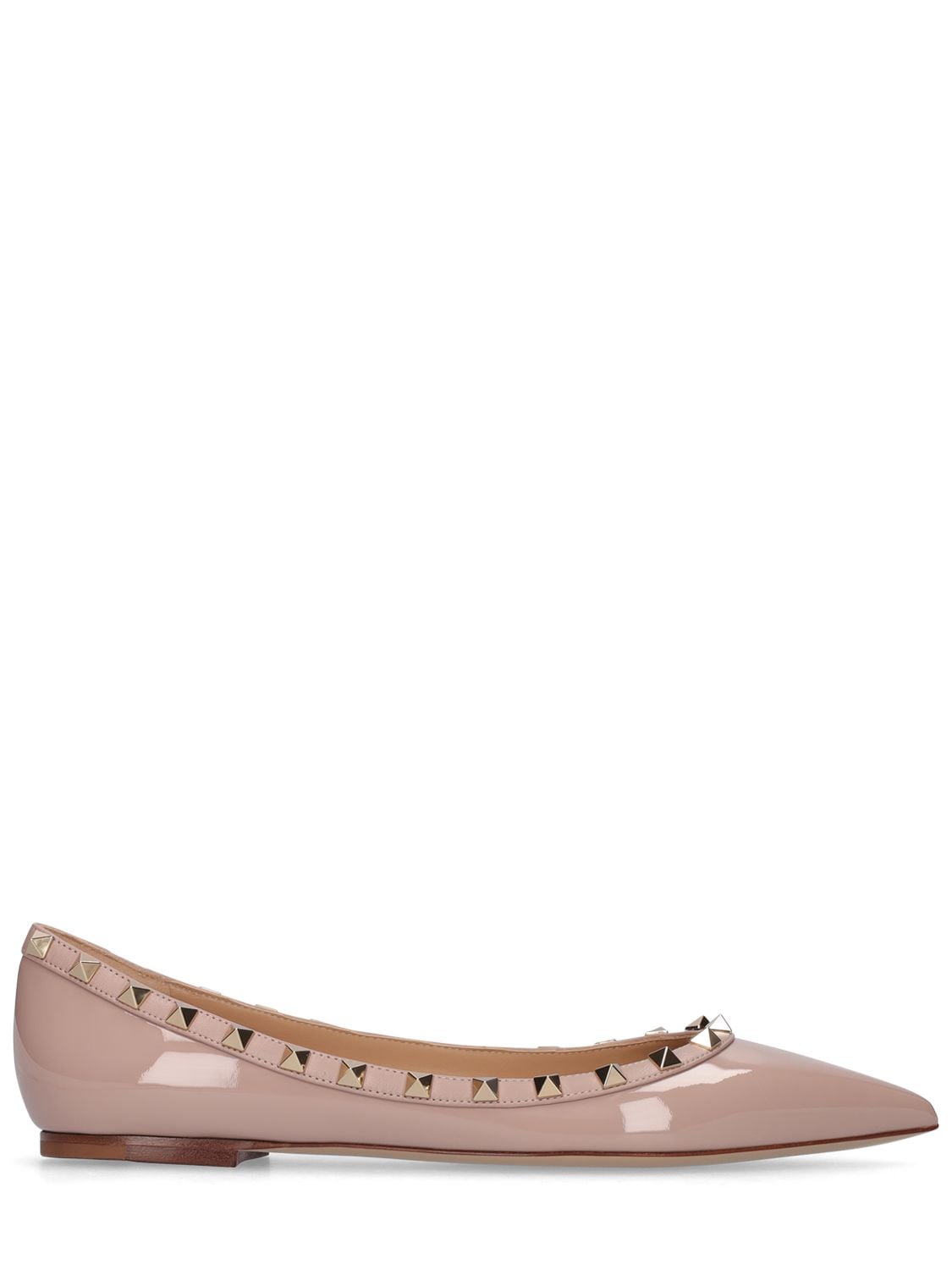 Image of 10mm Rockstud Patent Leather Flats