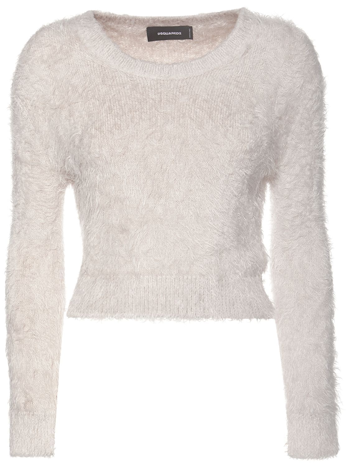 Fuzzy Knit Crop Sweater