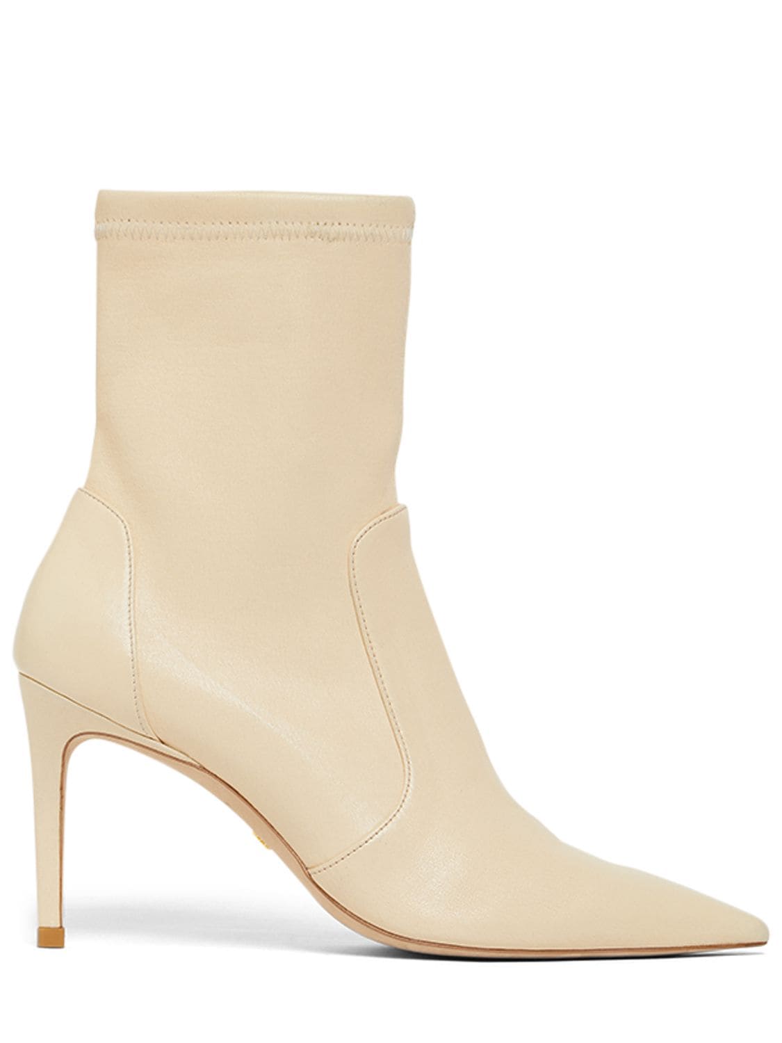 Stuart Weitzman - 85mm stuart stretch leather ankle boots - Vanilla ...