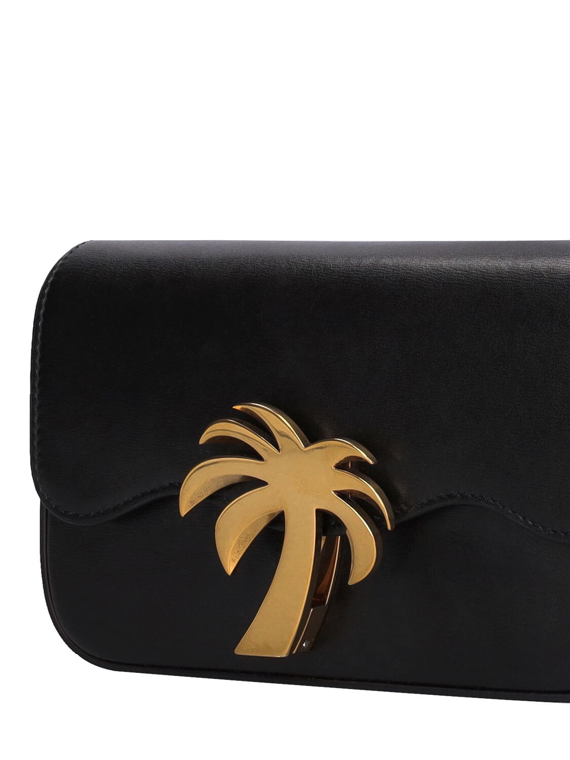 LEATHER BRIDGE BAG in black - Palm Angels® Official