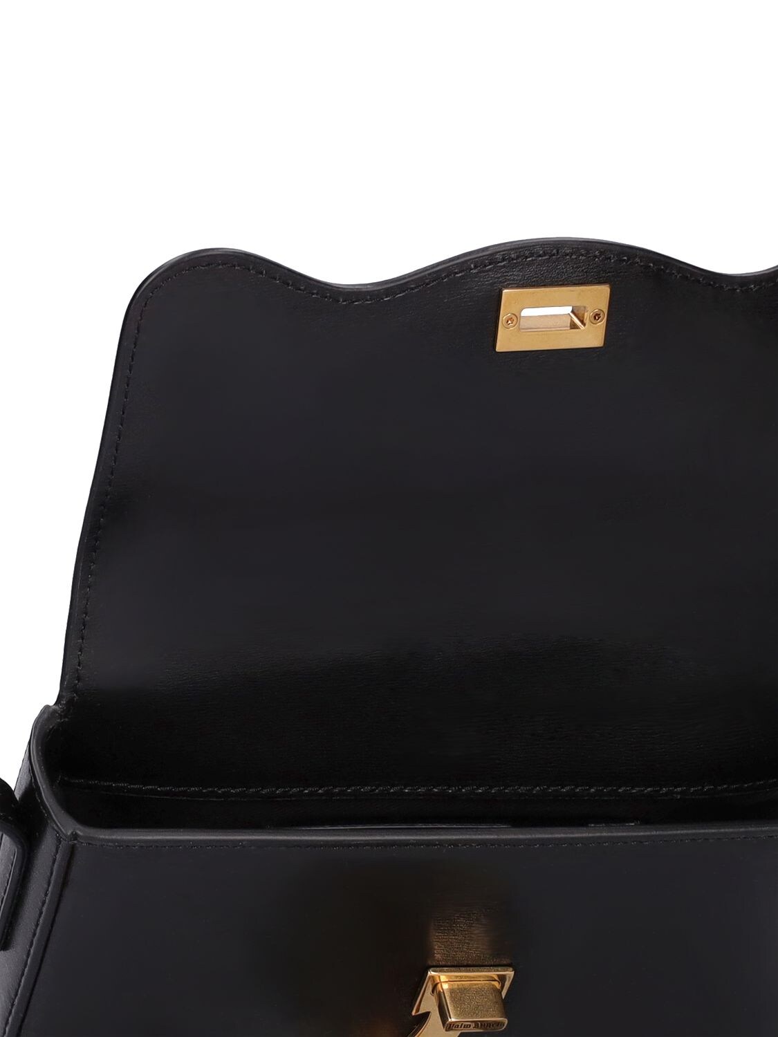 LEATHER BRIDGE BAG in black - Palm Angels® Official