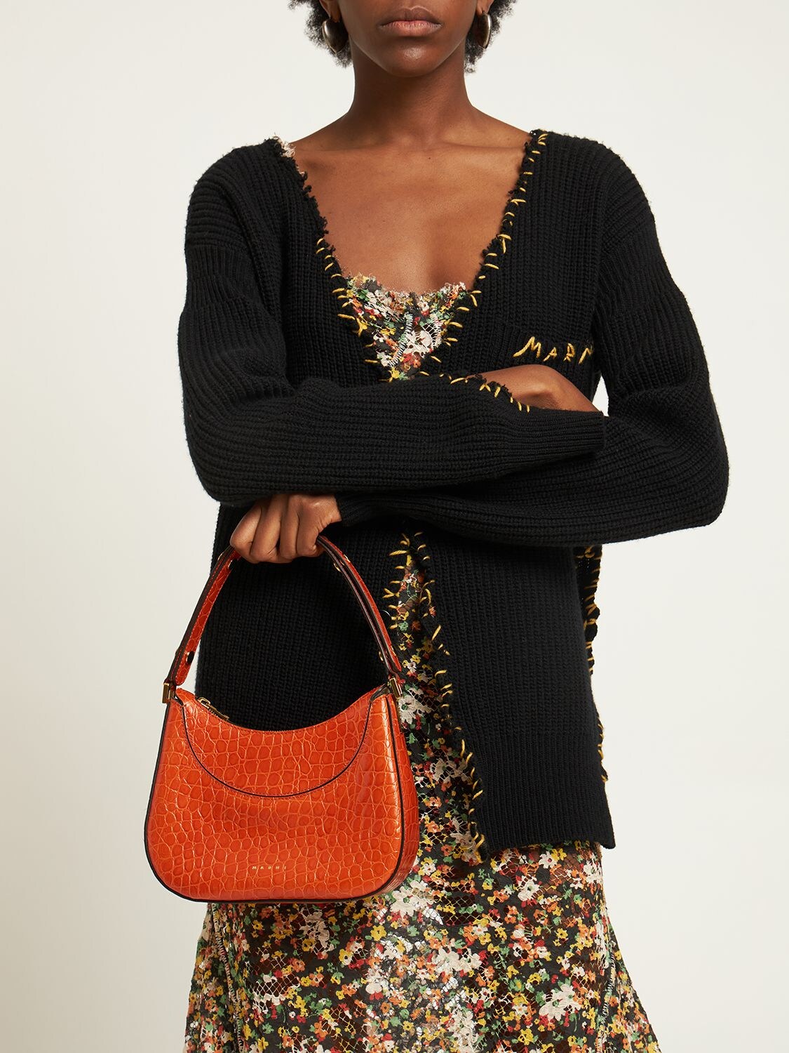 Orange 'Milano Mini' shoulder bag Marni - Vitkac GB