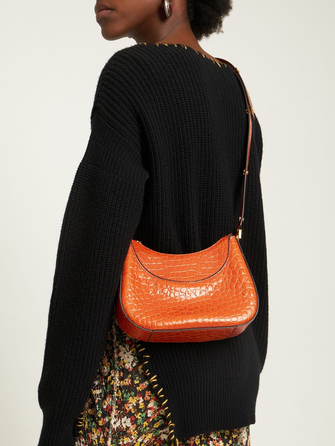Orange 'Milano Mini' shoulder bag Marni - Vitkac GB