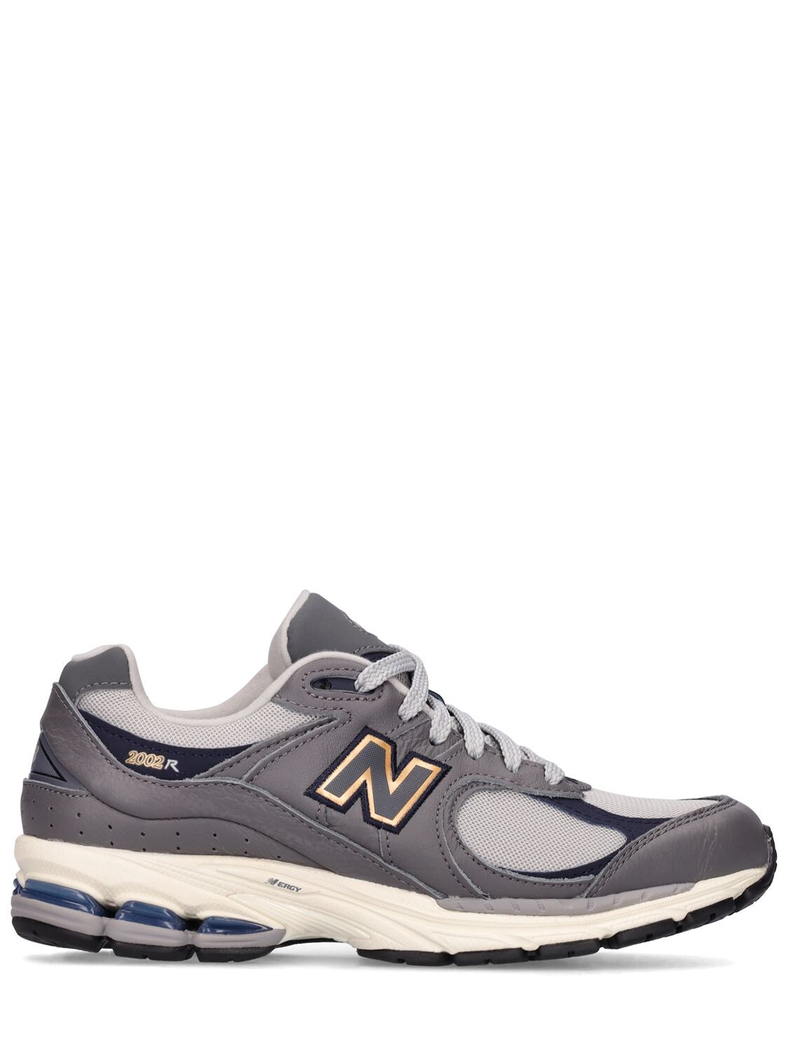 New Balance 2002 Leather & Mesh Sneakers In Grey,black