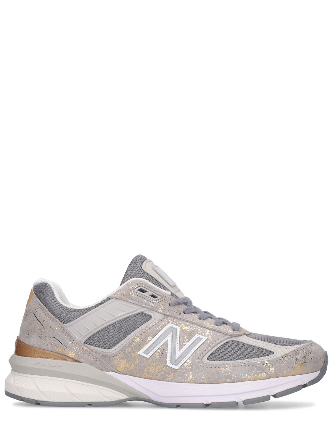 New Balance 990 Sneakers In Grey,gold