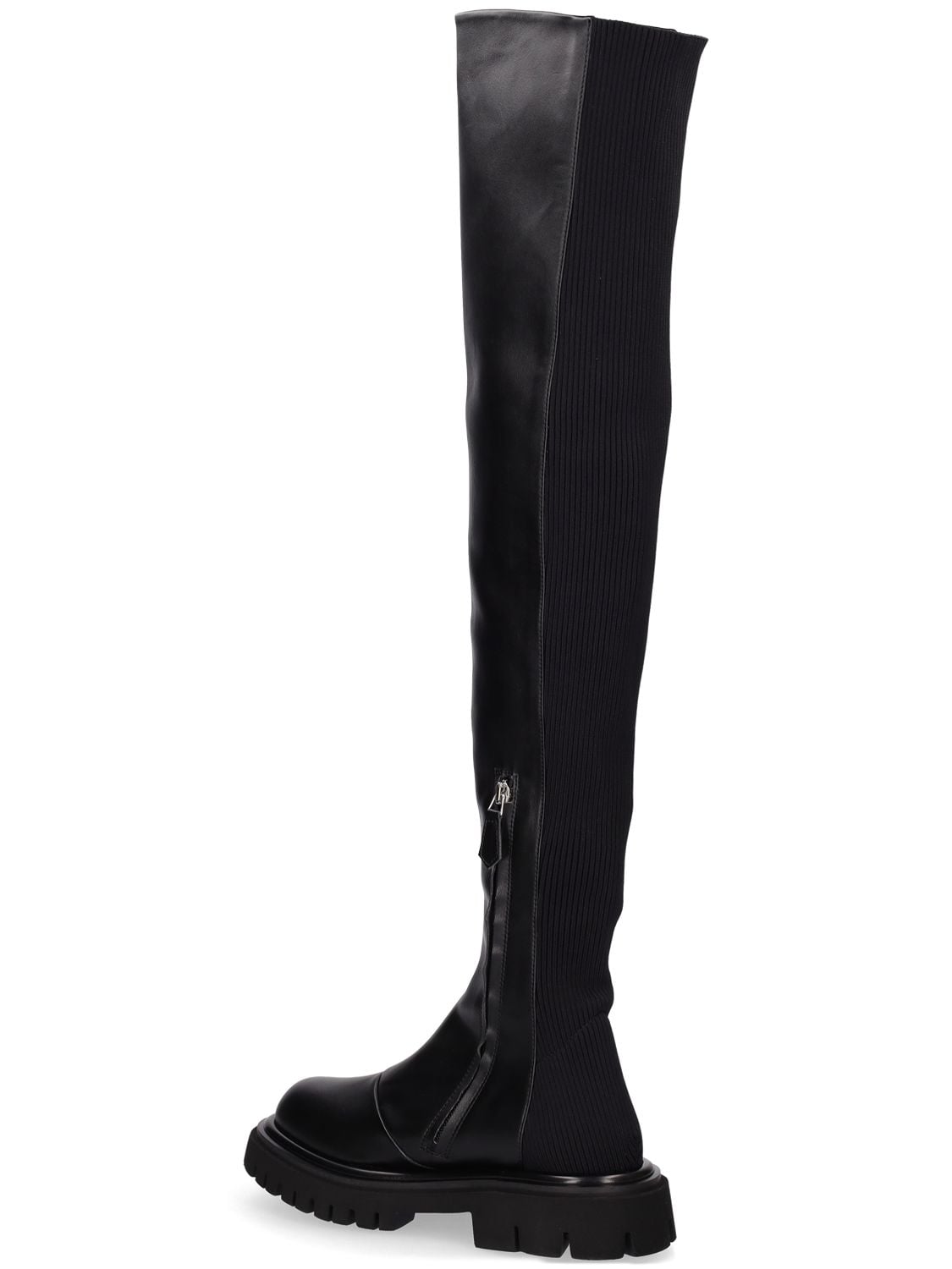 Moschino monogram crystal-embellished boots - Black