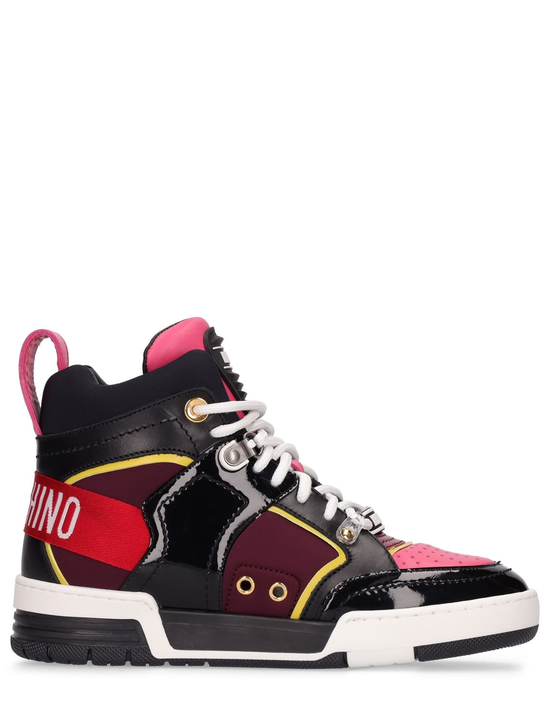 40mm Faux Leather High Top Sneakers