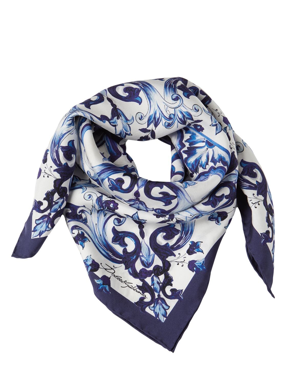 dolce and gabbana twill scarf