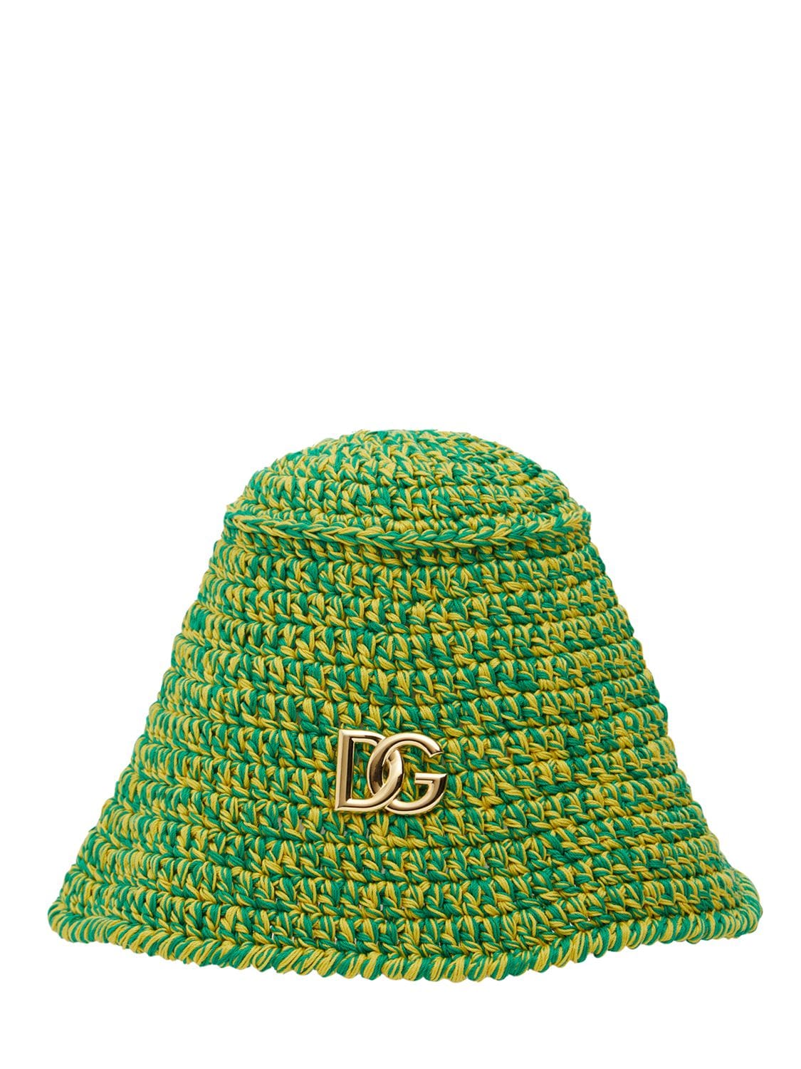 Dg Logo Cotton Knit Bucket Hat