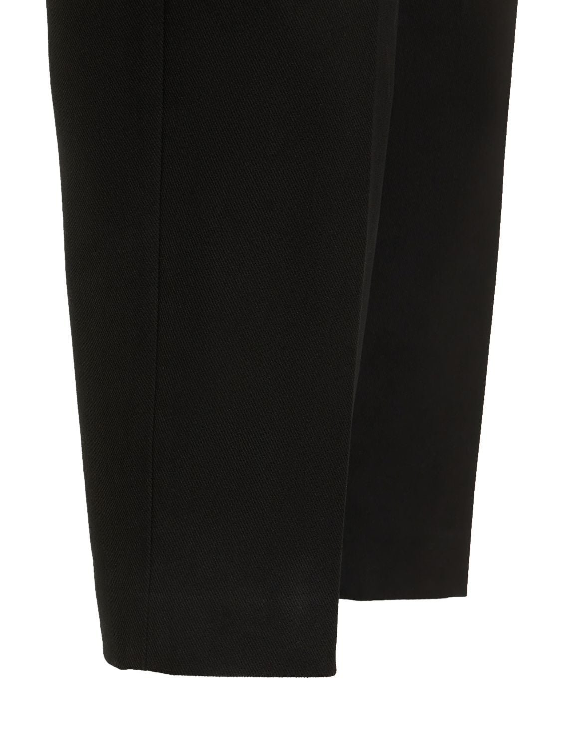 Shop Rick Owens Astaires Stretch Wool Cropped Pants In Black