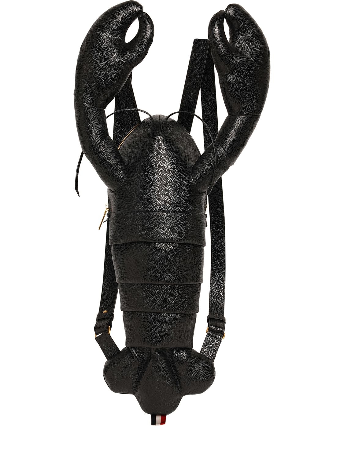 THOM BROWNE PEBBLED LEATHER LOBSTER BACKPACK
