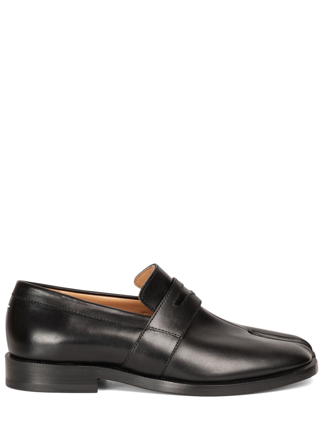 Image of 20mm Tabi Brushed Leather Loafers