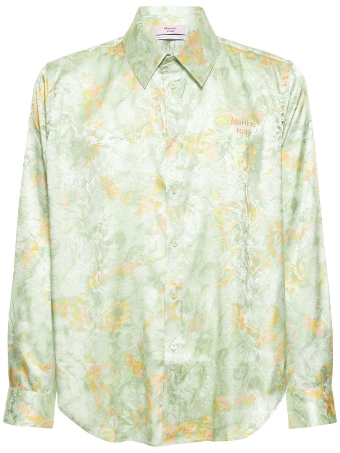 MARTINE ROSE Floral Print Shirt