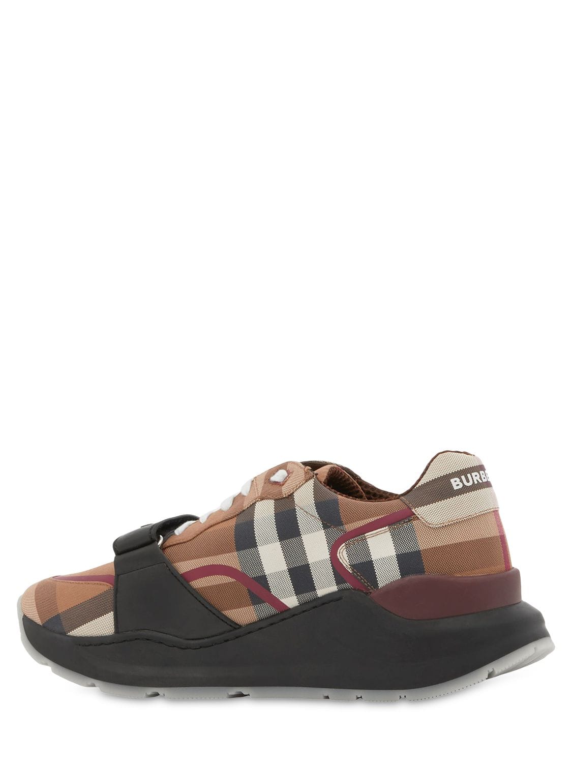 Shop Burberry 30mm Ramsey Check Sneakers In Birch Brown