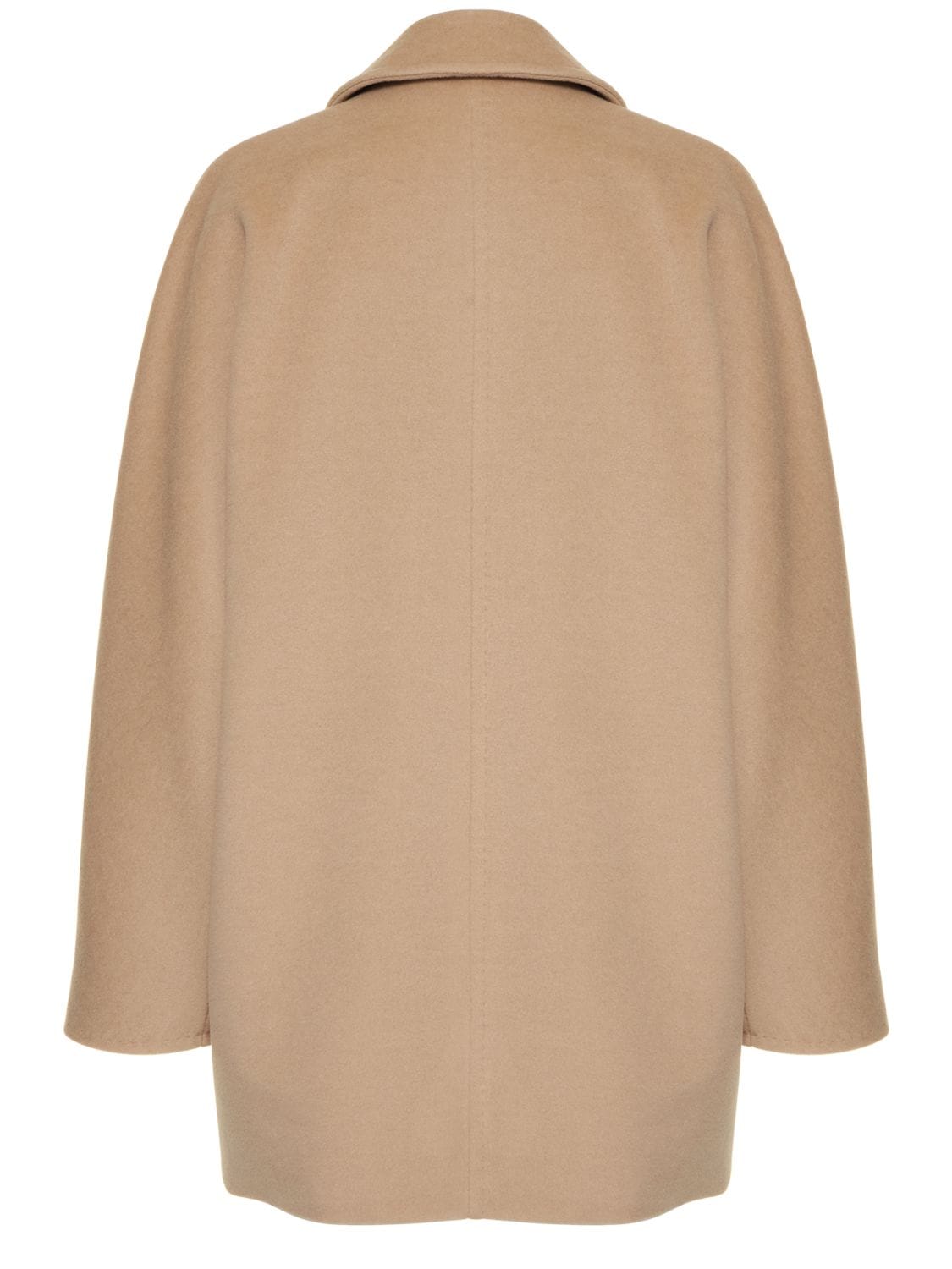 Shop Max Mara Rebus Wool & Cashmere Short Coat In Oatmeal