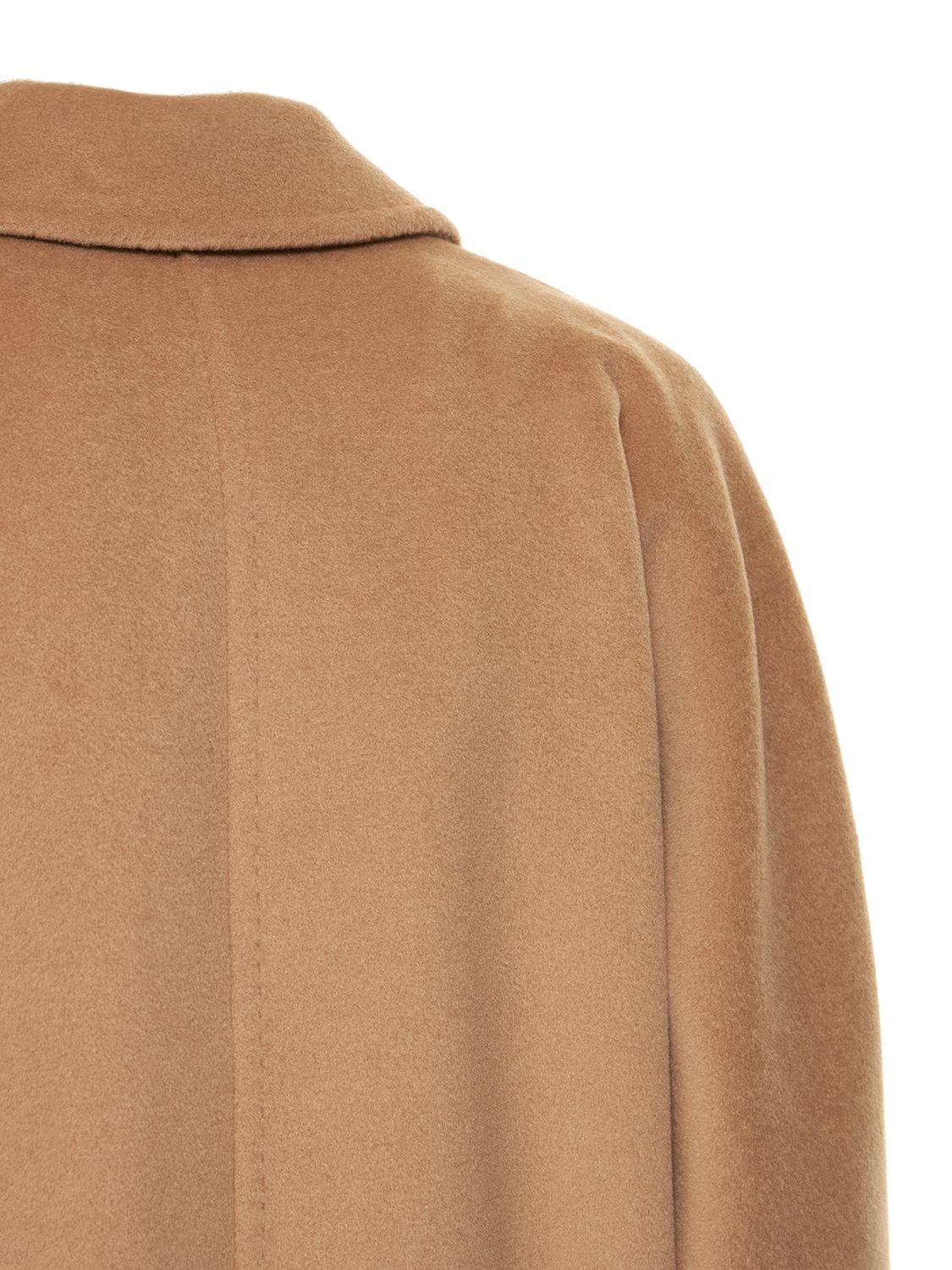 Shop Max Mara Rebus Wool & Cashmere Short Coat In Camel