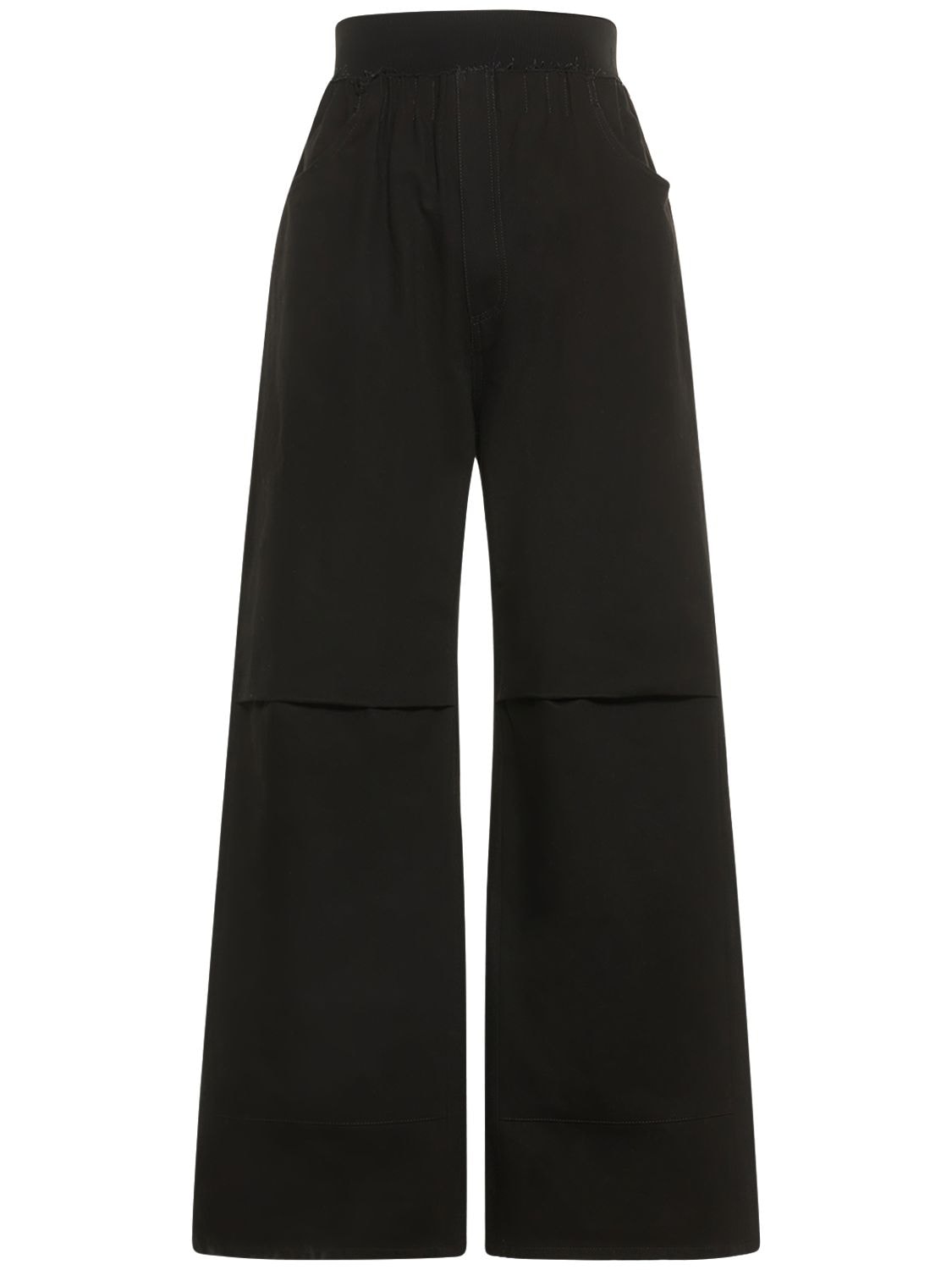 Raf Simons Big Fit Cotton Denim Jeans In Black | ModeSens