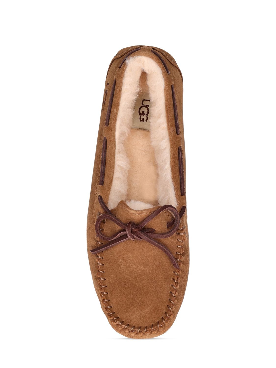 Shop Ugg 10mm Dakota Shearling Loafers In Hellbraun