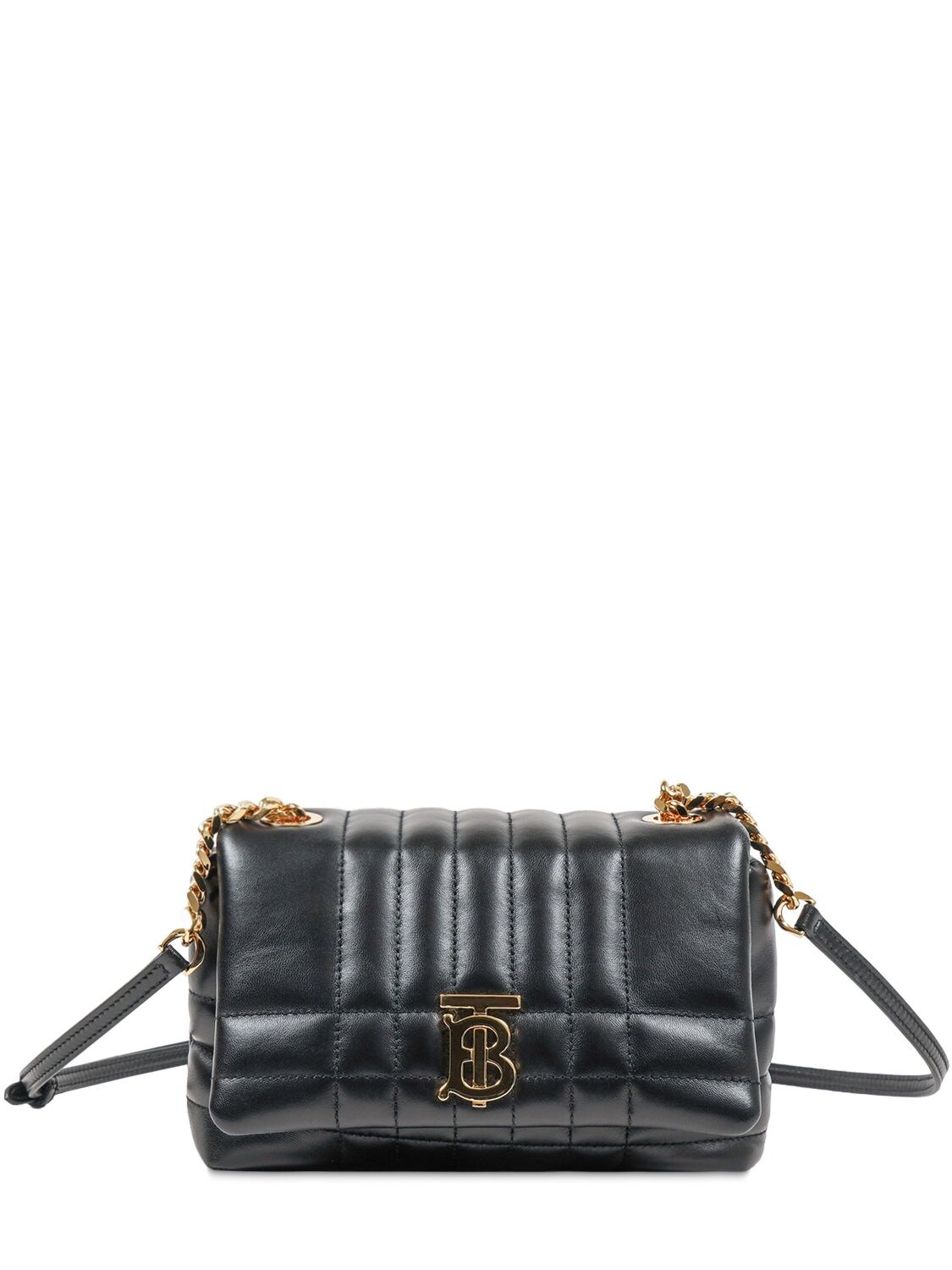 BURBERRY Mini Lola Satchell Quilted Leather Bag