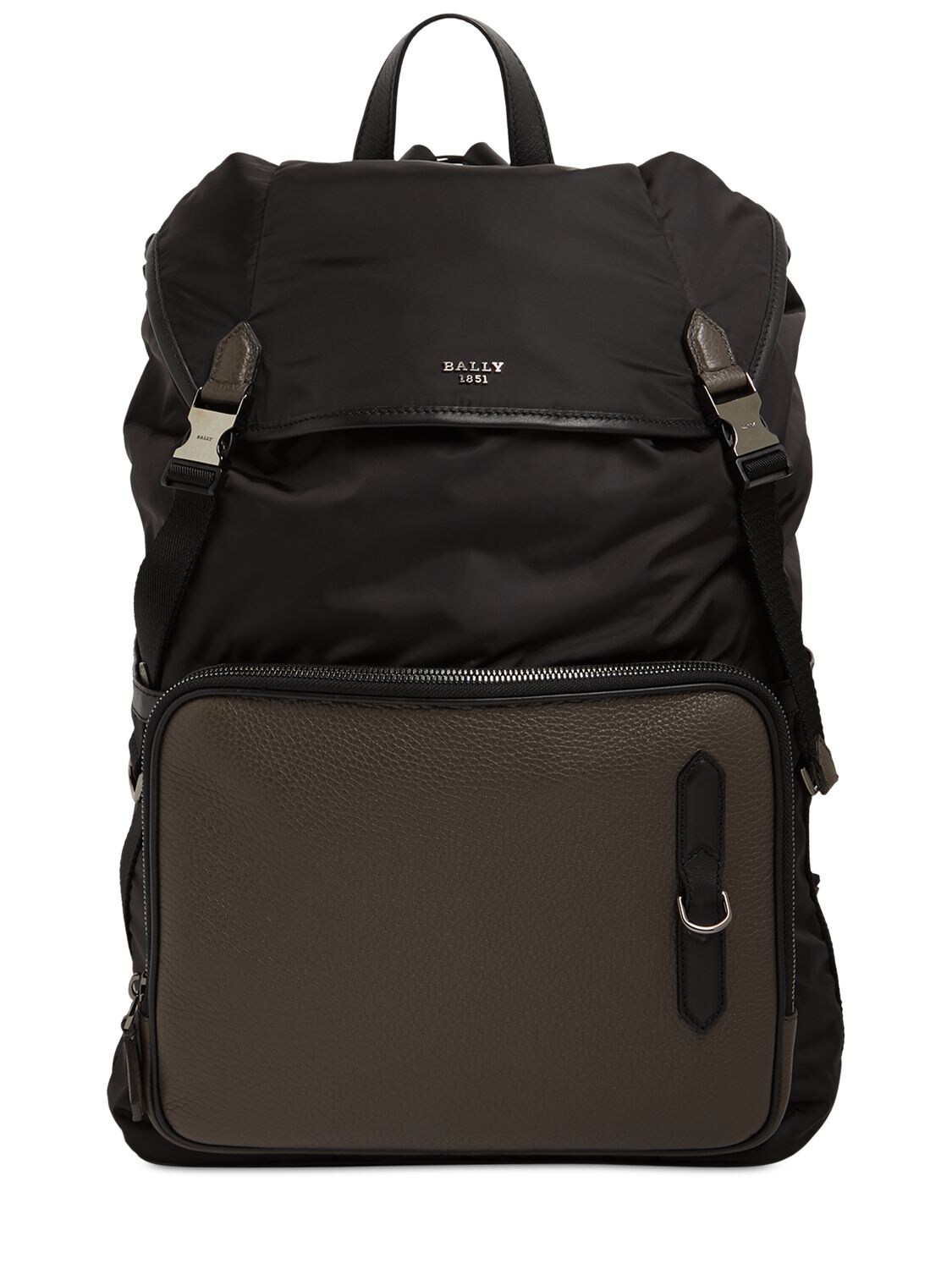 Bally Bergmann Nylon & Leather Backpack In Black,brown | ModeSens