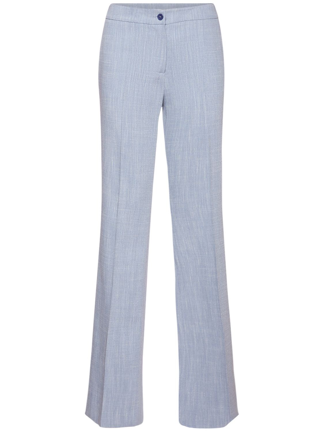 Etro Chinook Viscose Blend Pants In Blue | ModeSens